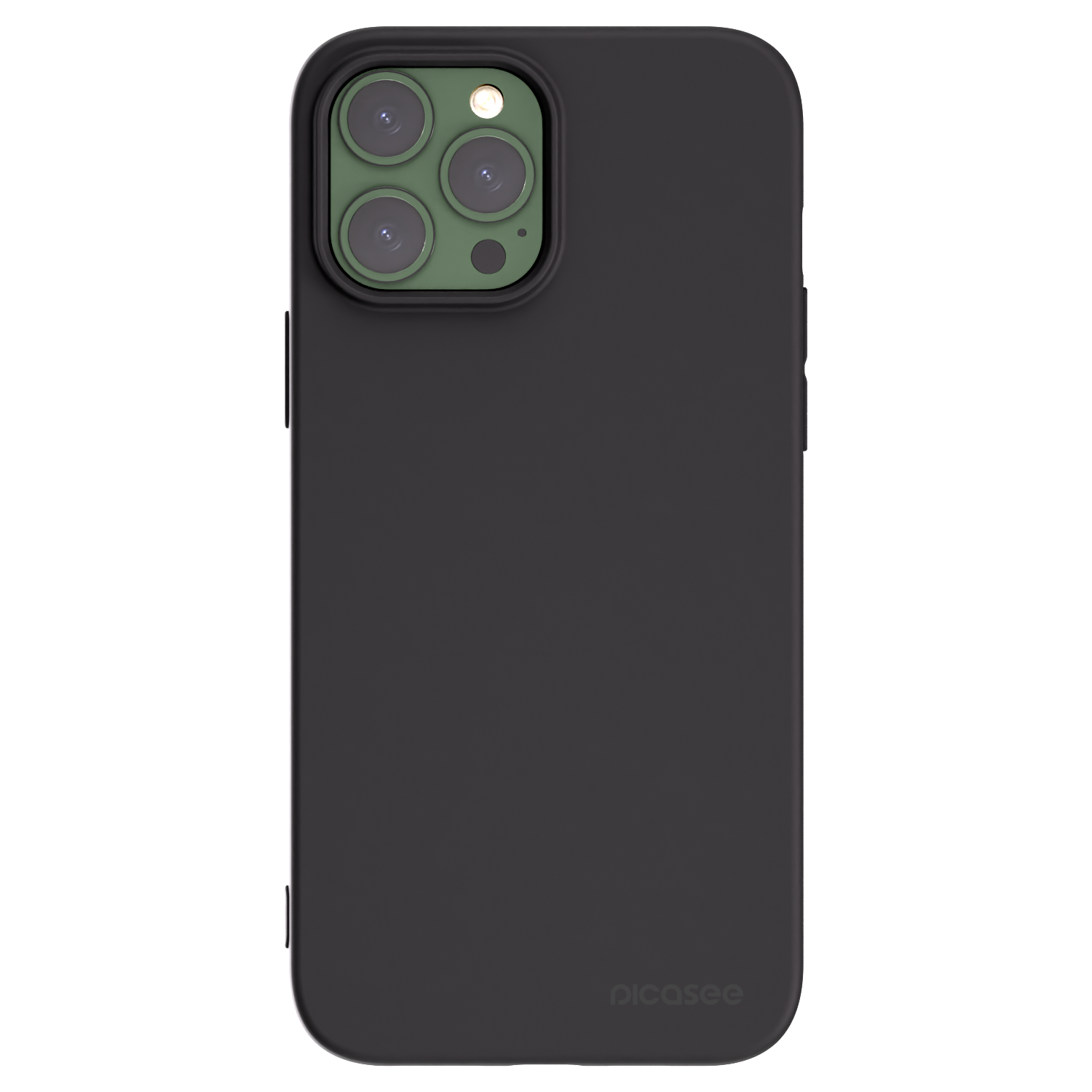 Picasee Μαύρη θήκη σιλικόνης για Apple iPhone 13 Pro Max - Clear