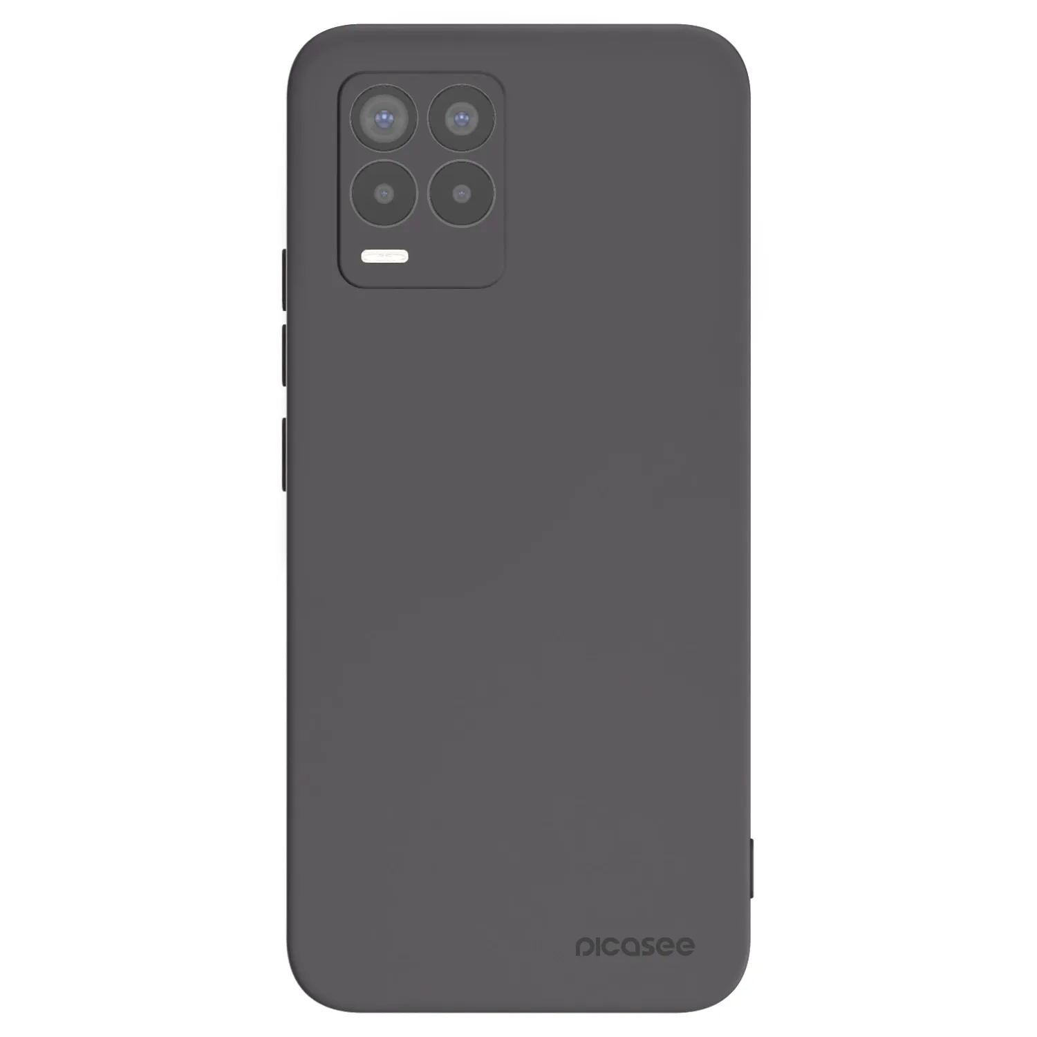 Picasee Μαύρη θήκη σιλικόνης για Realme 8 Pro - Clear