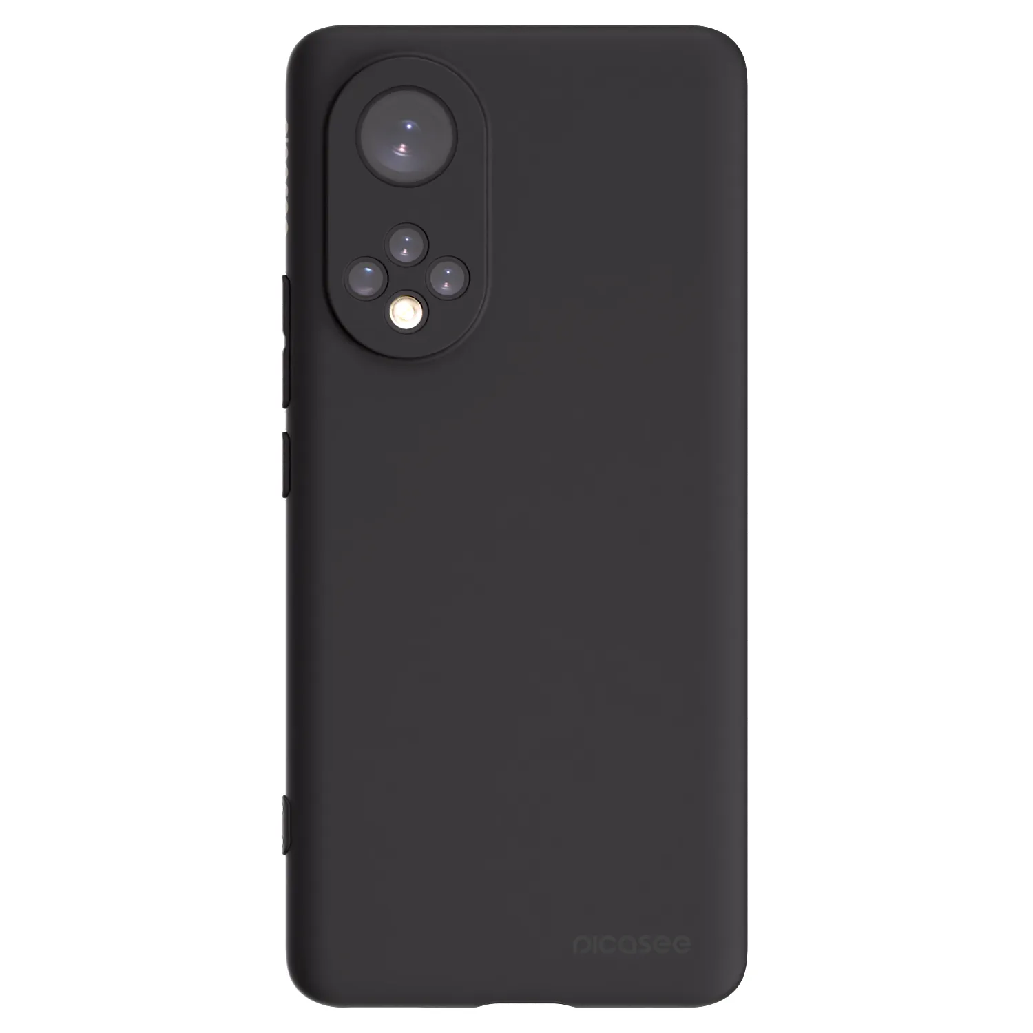 Picasee Μαύρη θήκη σιλικόνης για Honor 50 5G - Clear