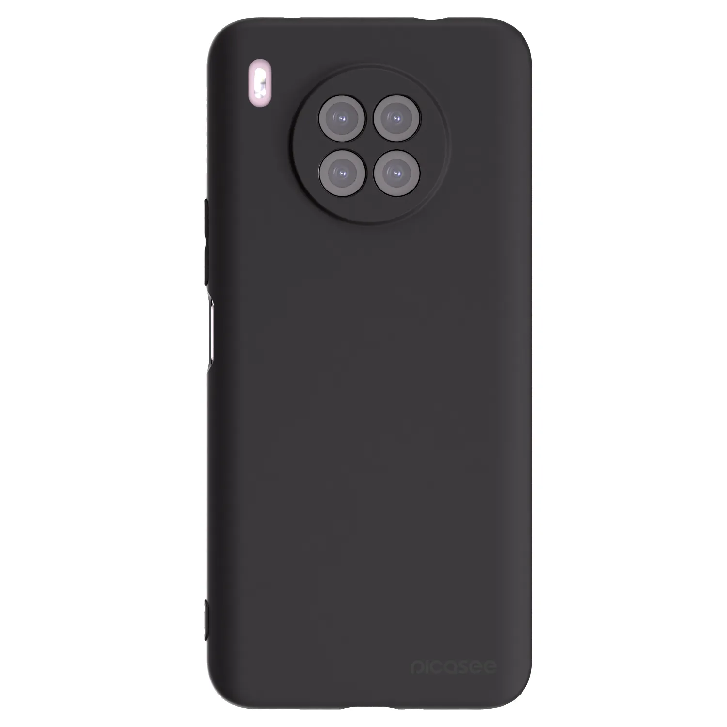 Picasee Μαύρη θήκη σιλικόνης για Huawei Nova 8i - Clear