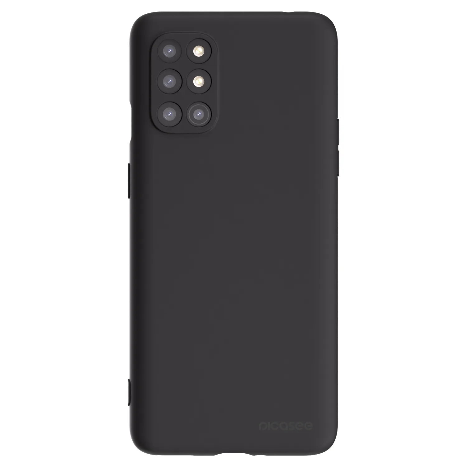 Picasee Μαύρη θήκη σιλικόνης για OnePlus 8T - Clear