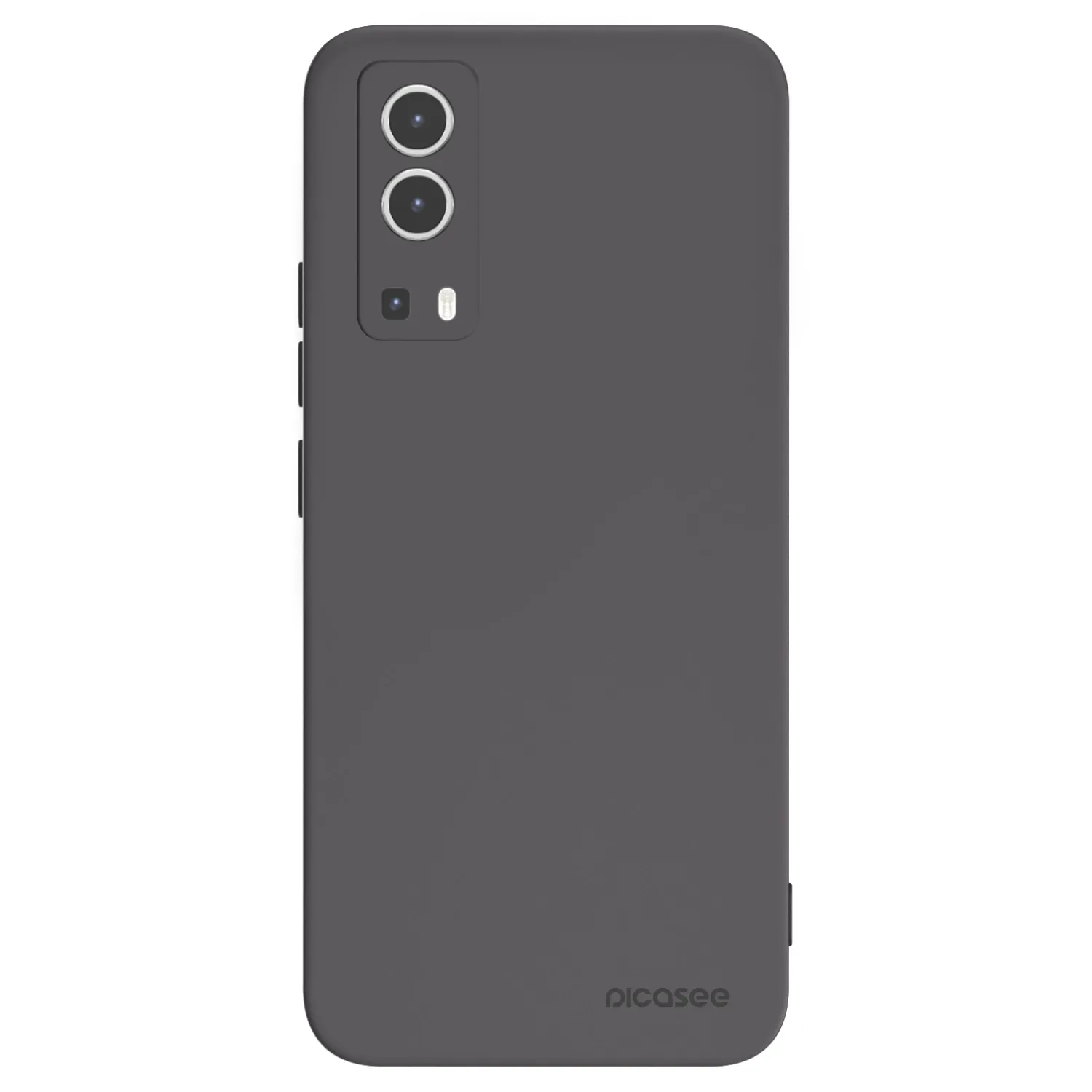 Picasee Μαύρη θήκη σιλικόνης για Vivo Y72 5G - Clear