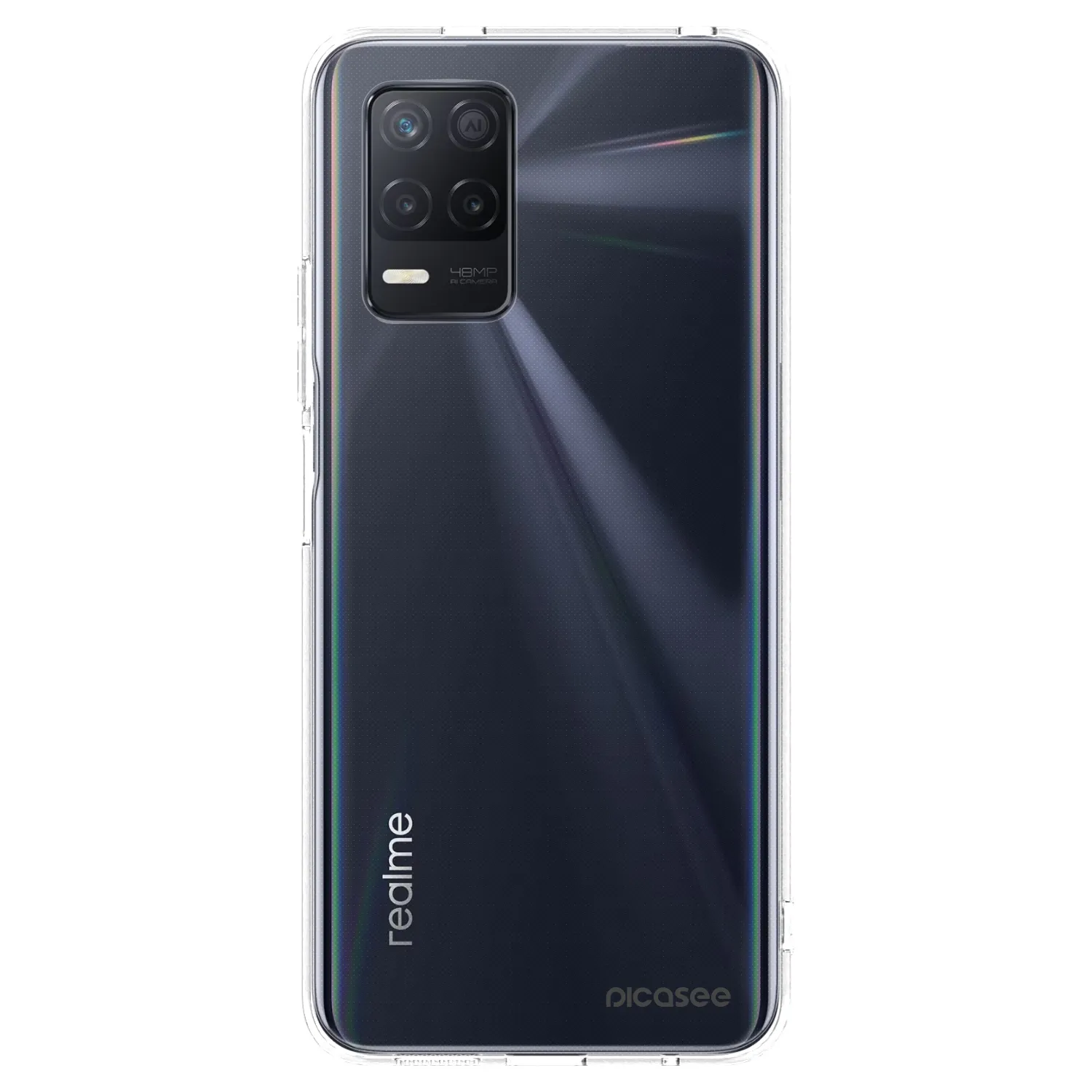 Picasee διαφανής θήκη σιλικόνης Realme 8 5G - Clear