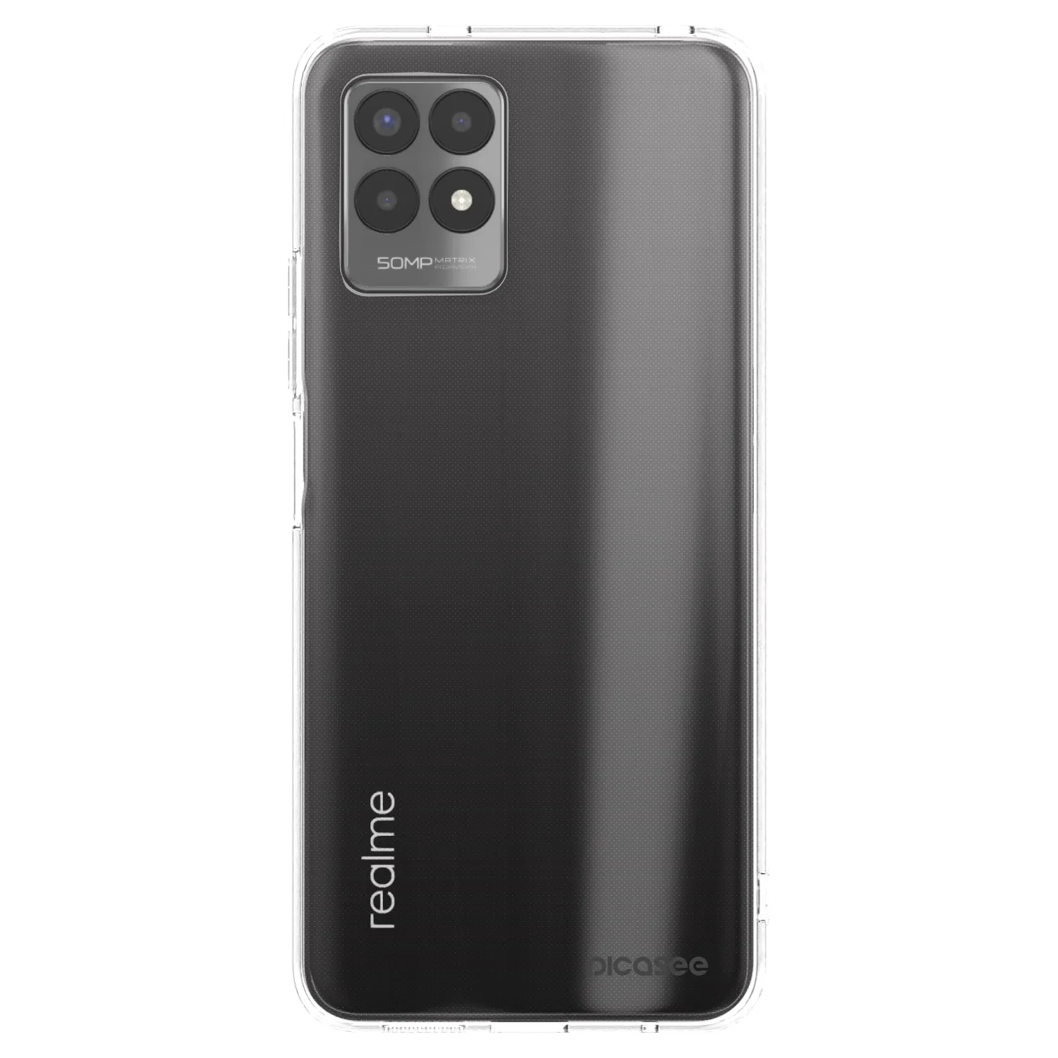 Picasee διαφανής θήκη σιλικόνης Realme 8i - Clear