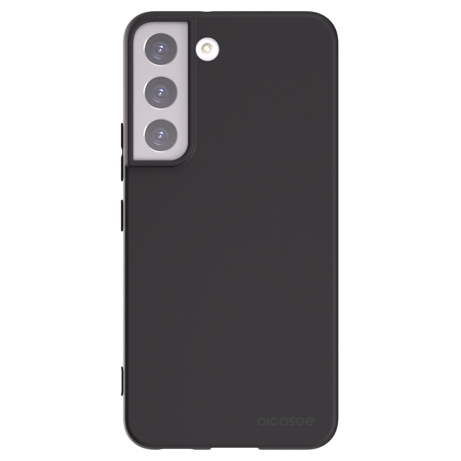 Picasee Μαύρη θήκη σιλικόνης για Samsung Galaxy S22 5G - Clear
