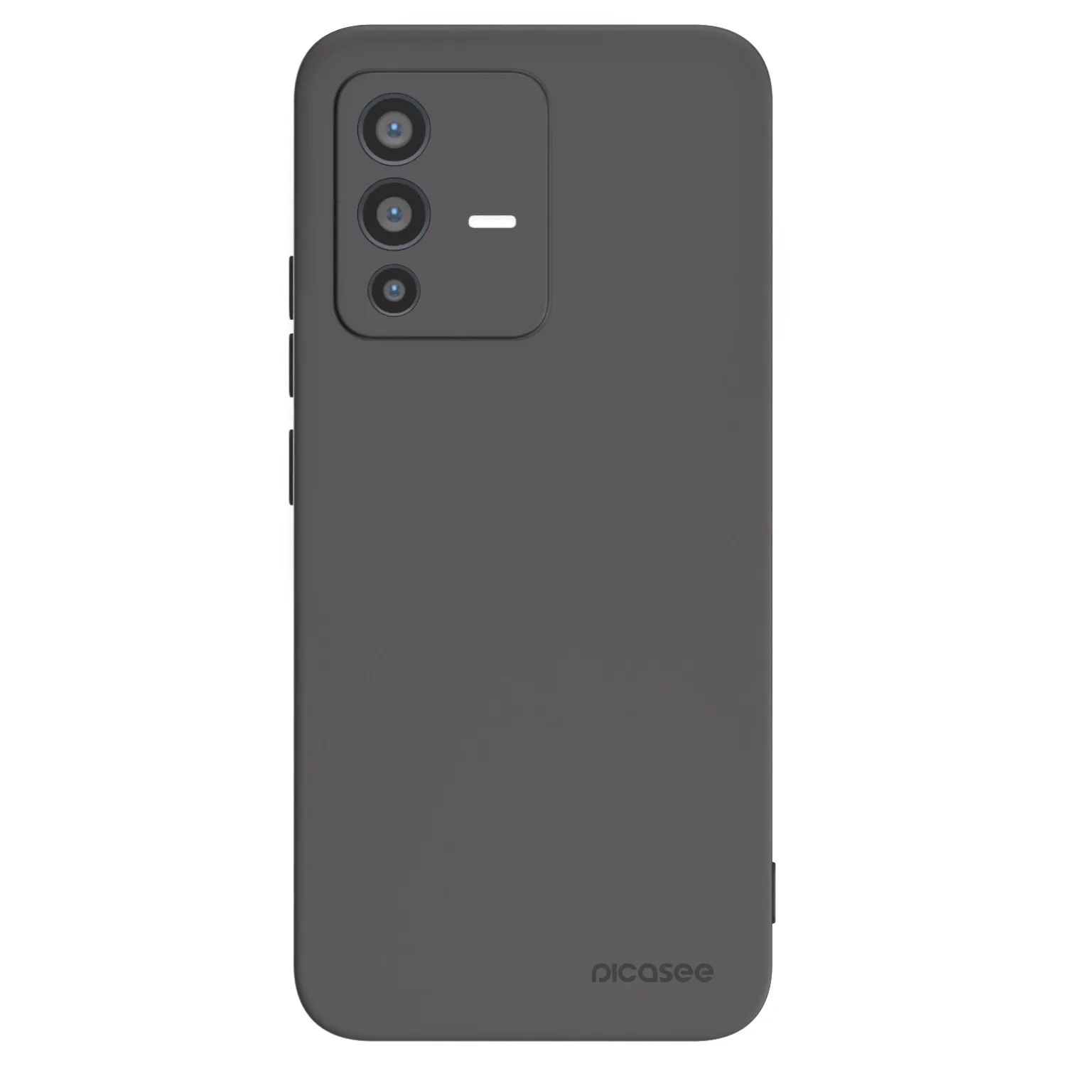 Picasee Μαύρη θήκη σιλικόνης για Vivo V23 5G - Clear