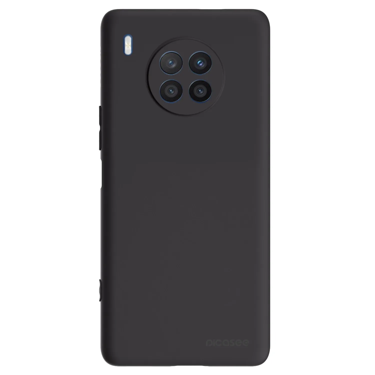 Picasee Μαύρη θήκη σιλικόνης για Honor 50 Lite - Clear