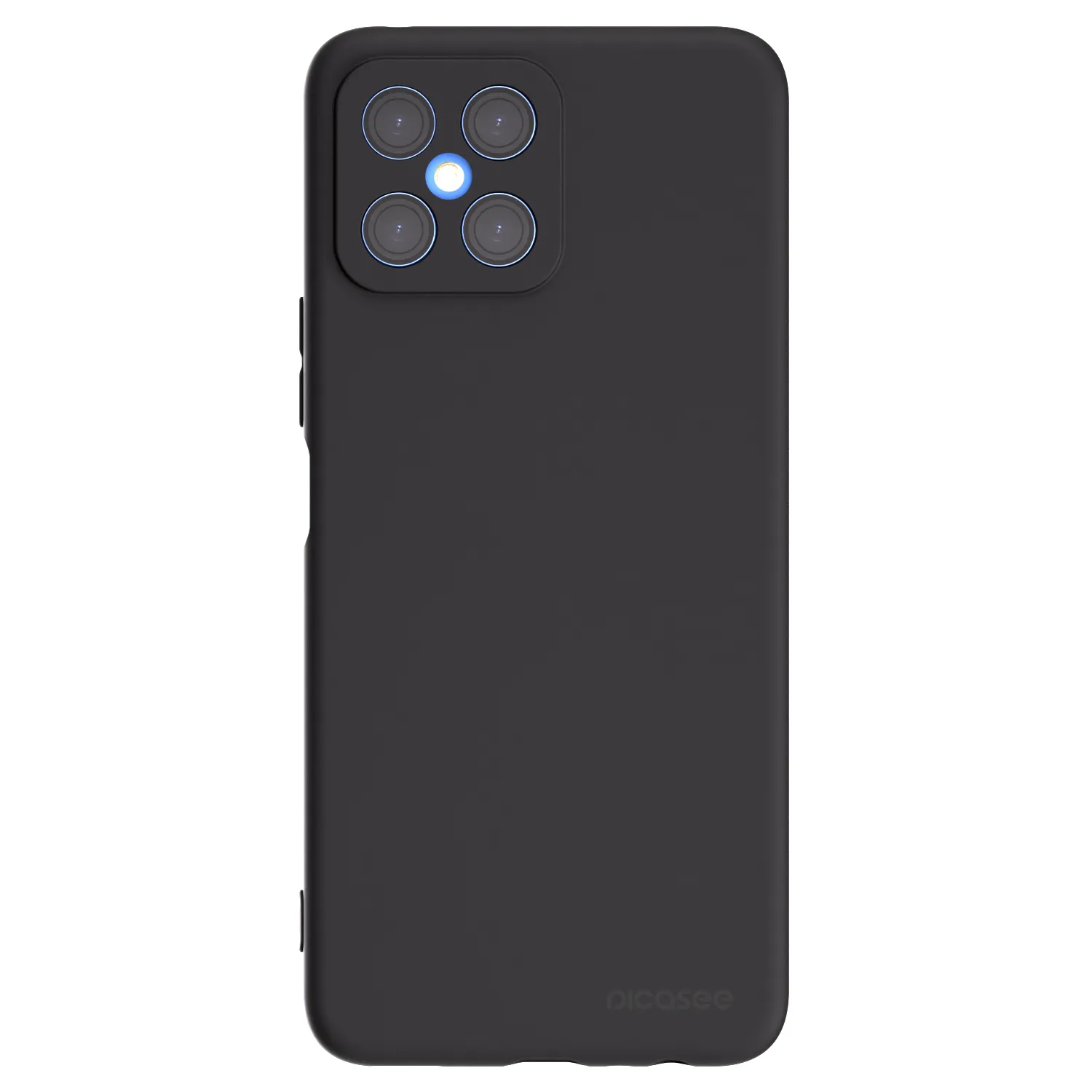 Picasee Μαύρη θήκη σιλικόνης για Honor X8 4G - Clear