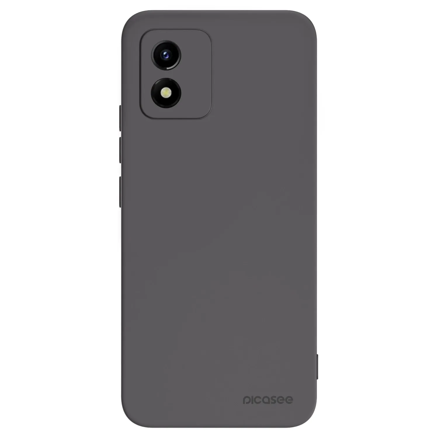 Picasee Μαύρη θήκη σιλικόνης για Vivo Y01 - Clear