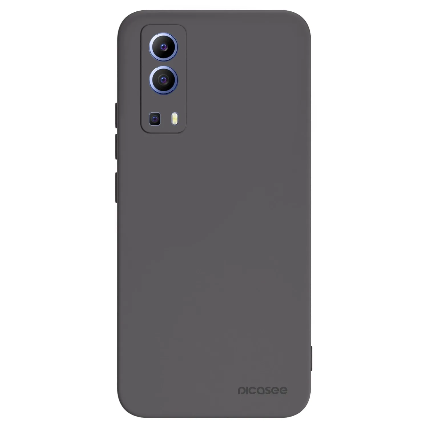 Picasee Μαύρη θήκη σιλικόνης για Vivo Y52 5G - Clear