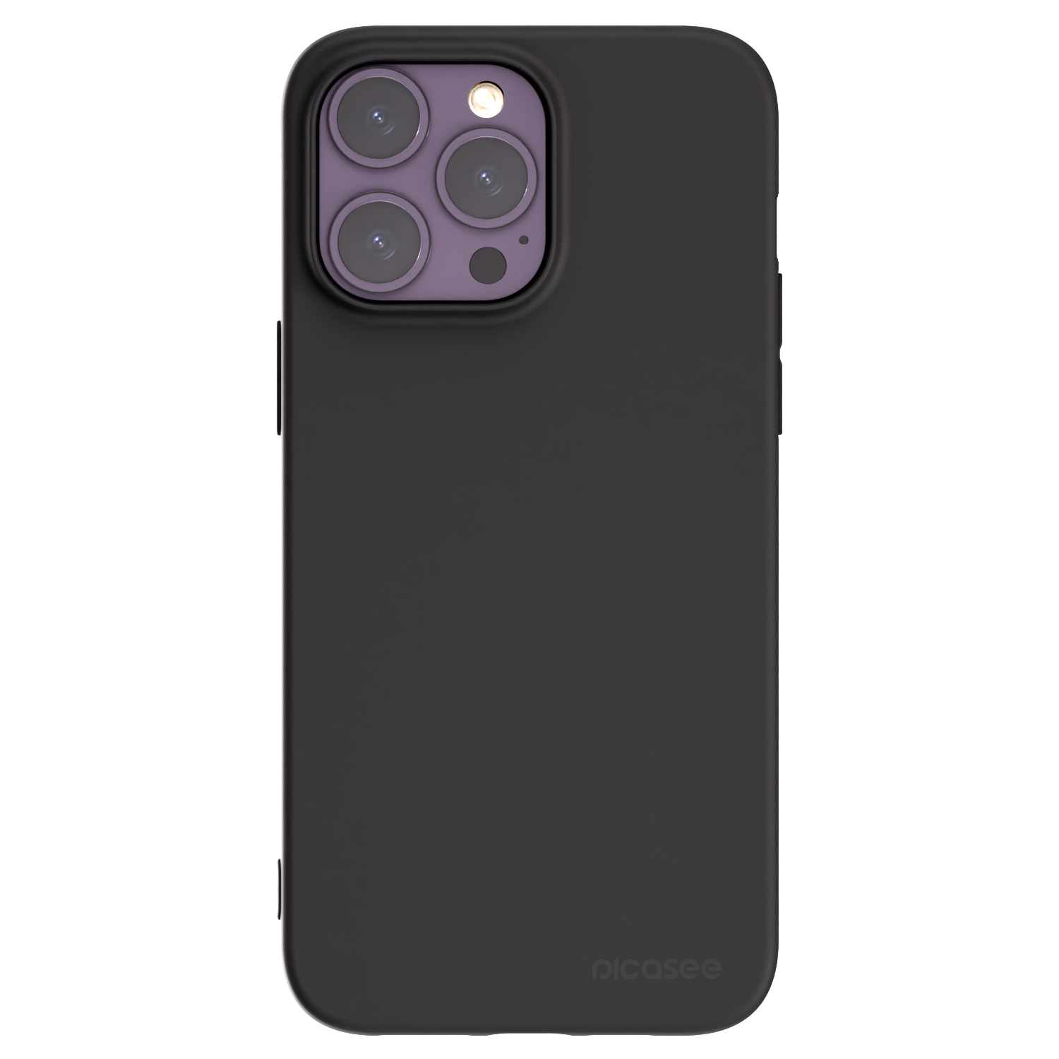 Picasee Μαύρη θήκη σιλικόνης για Apple iPhone 14 Pro Max - Clear