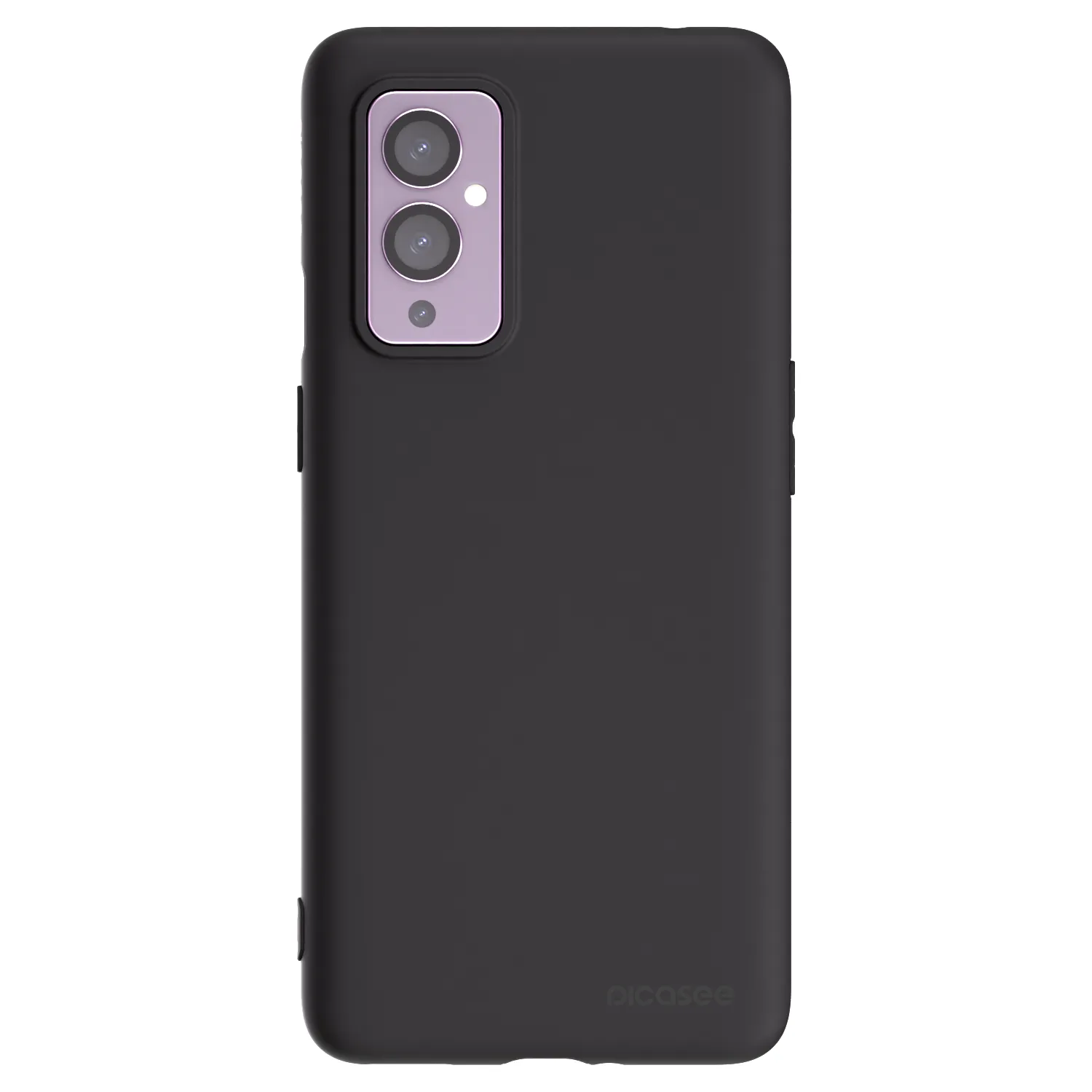 Picasee Μαύρη θήκη σιλικόνης για OnePlus 9 - Clear