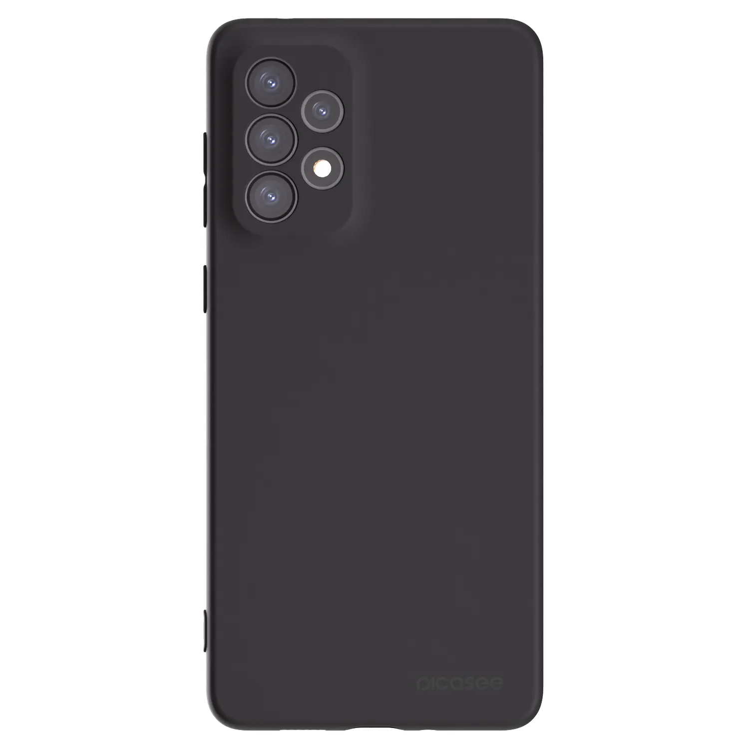 Picasee Μαύρη θήκη σιλικόνης για Samsung Galaxy A73 5G - Clear