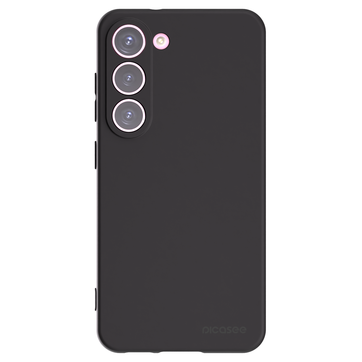 Picasee Μαύρη θήκη σιλικόνης για Samsung Galaxy S23 5G - Clear