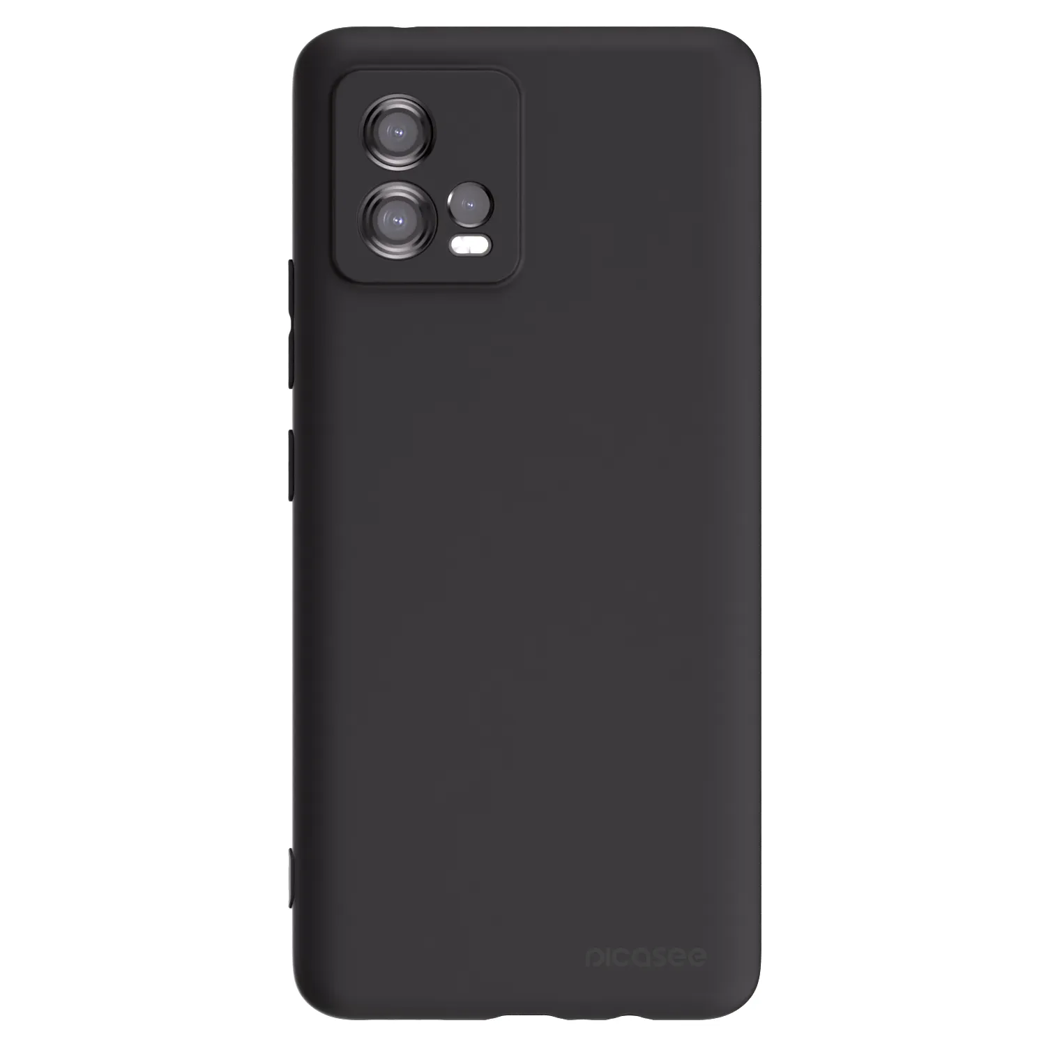 Picasee Μαύρη θήκη σιλικόνης για Motorola Moto G72 - Clear