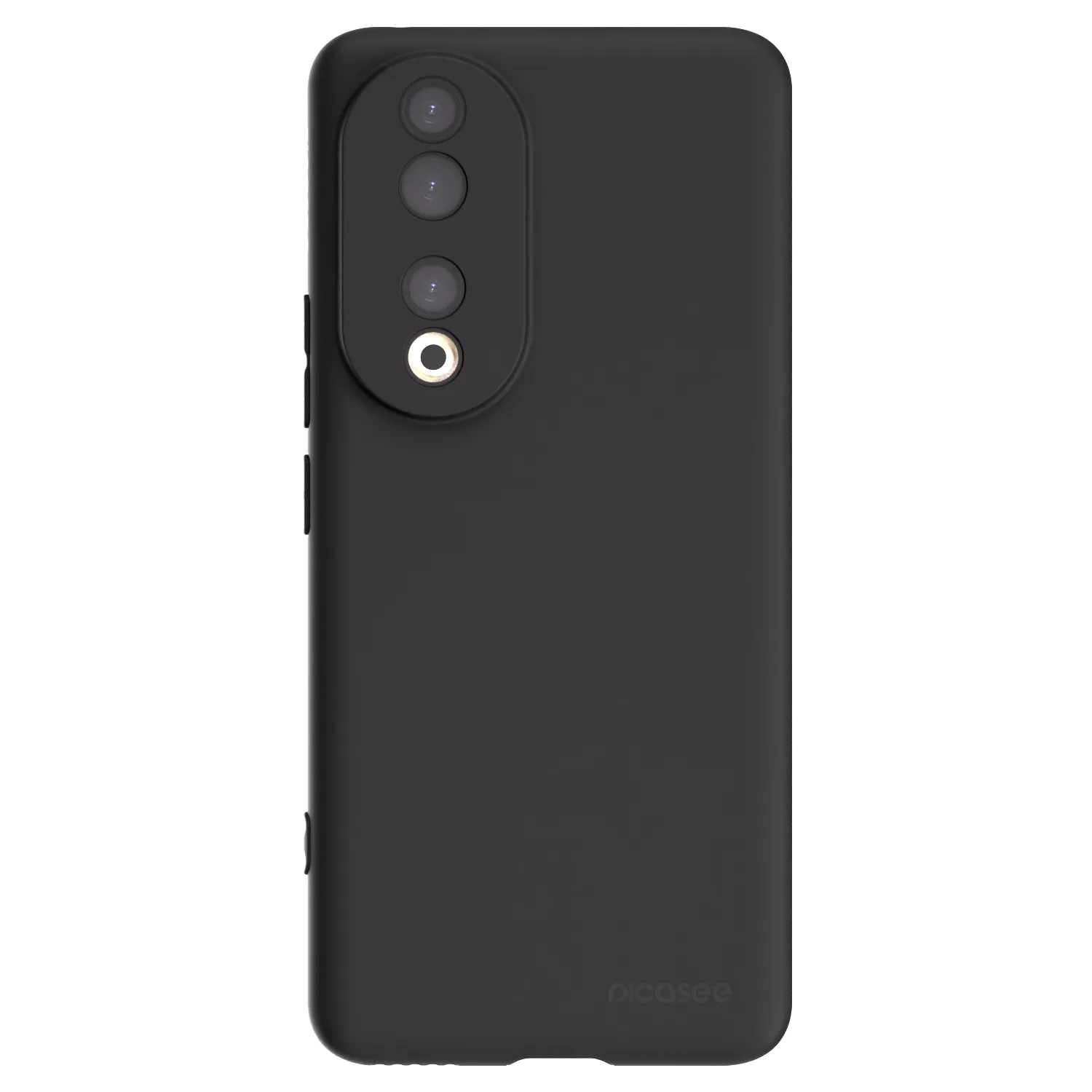 Picasee Μαύρη θήκη σιλικόνης για Honor 90 5G - Clear