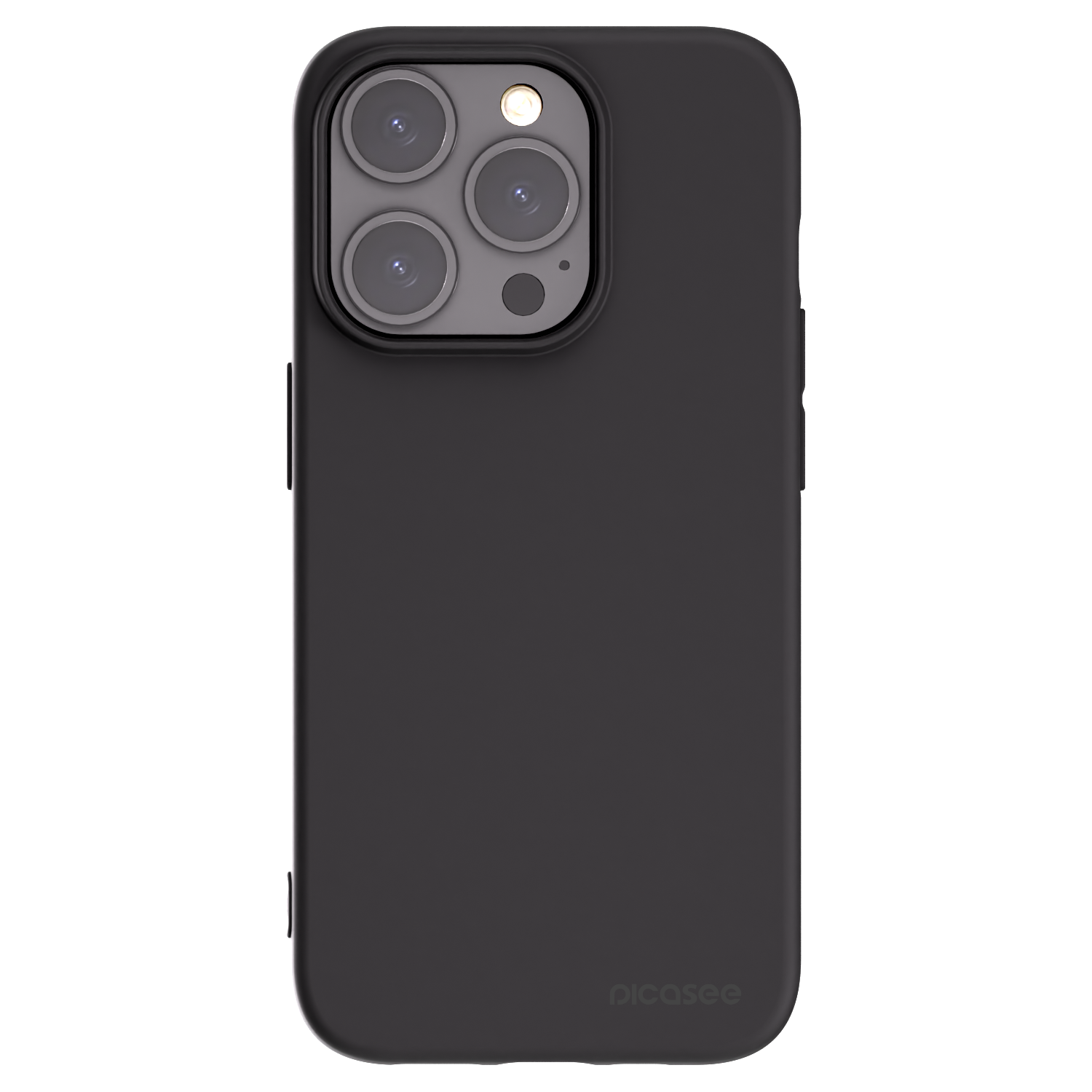 Picasee Μαύρη θήκη σιλικόνης για Apple iPhone 15 Pro - Clear