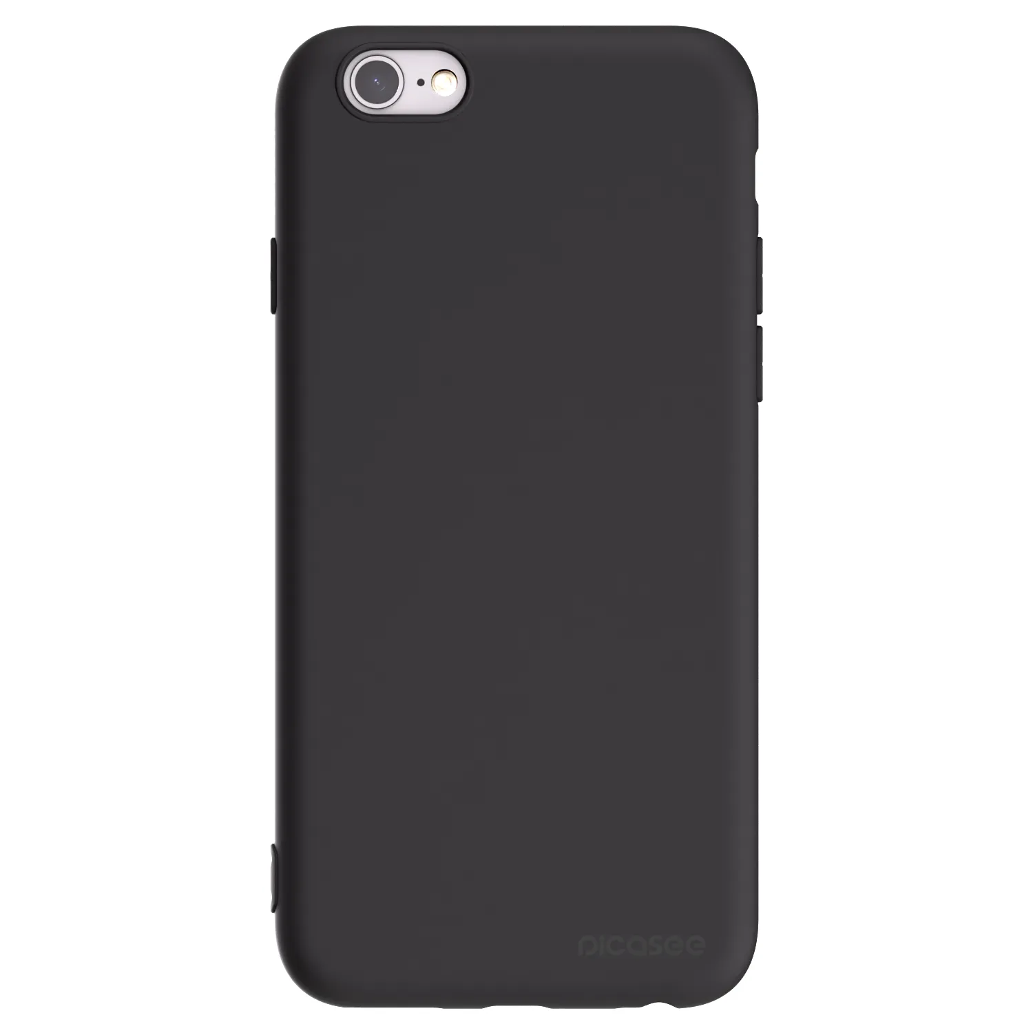 Picasee Μαύρη θήκη σιλικόνης για Apple iPhone 6/6S - Clear