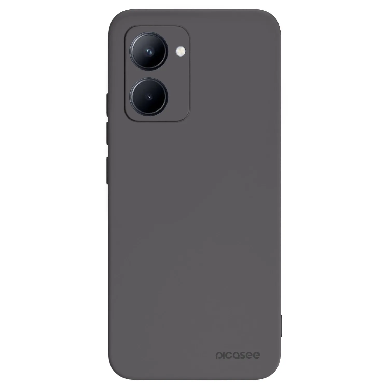 Picasee Μαύρη θήκη σιλικόνης για Realme C33 (2023) - Clear