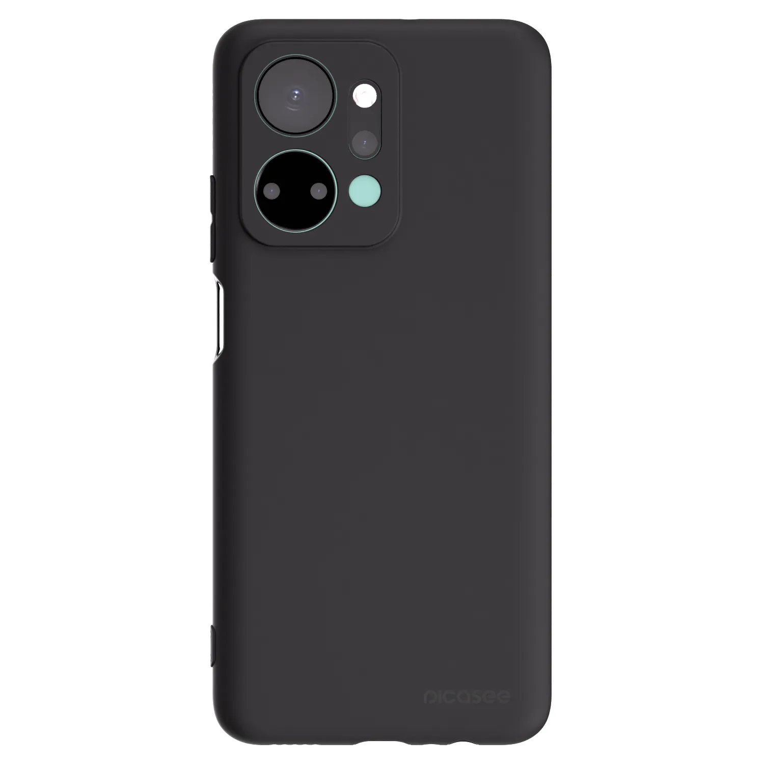Picasee Μαύρη θήκη σιλικόνης για Honor X7a - Clear