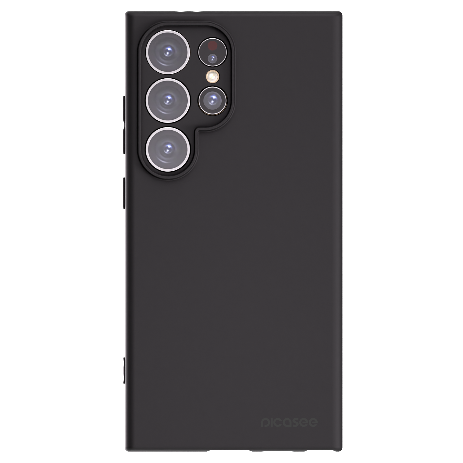 Picasee Μαύρη θήκη σιλικόνης για Samsung Galaxy S24 Ultra S928B 5G - Clear