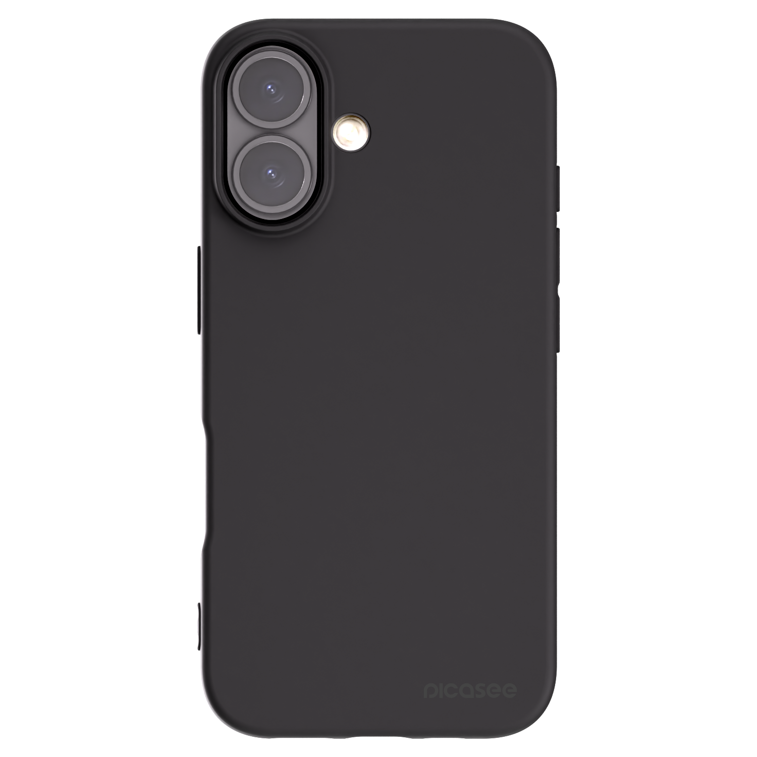 Picasee Μαύρη θήκη σιλικόνης για Apple iPhone 16 - Clear