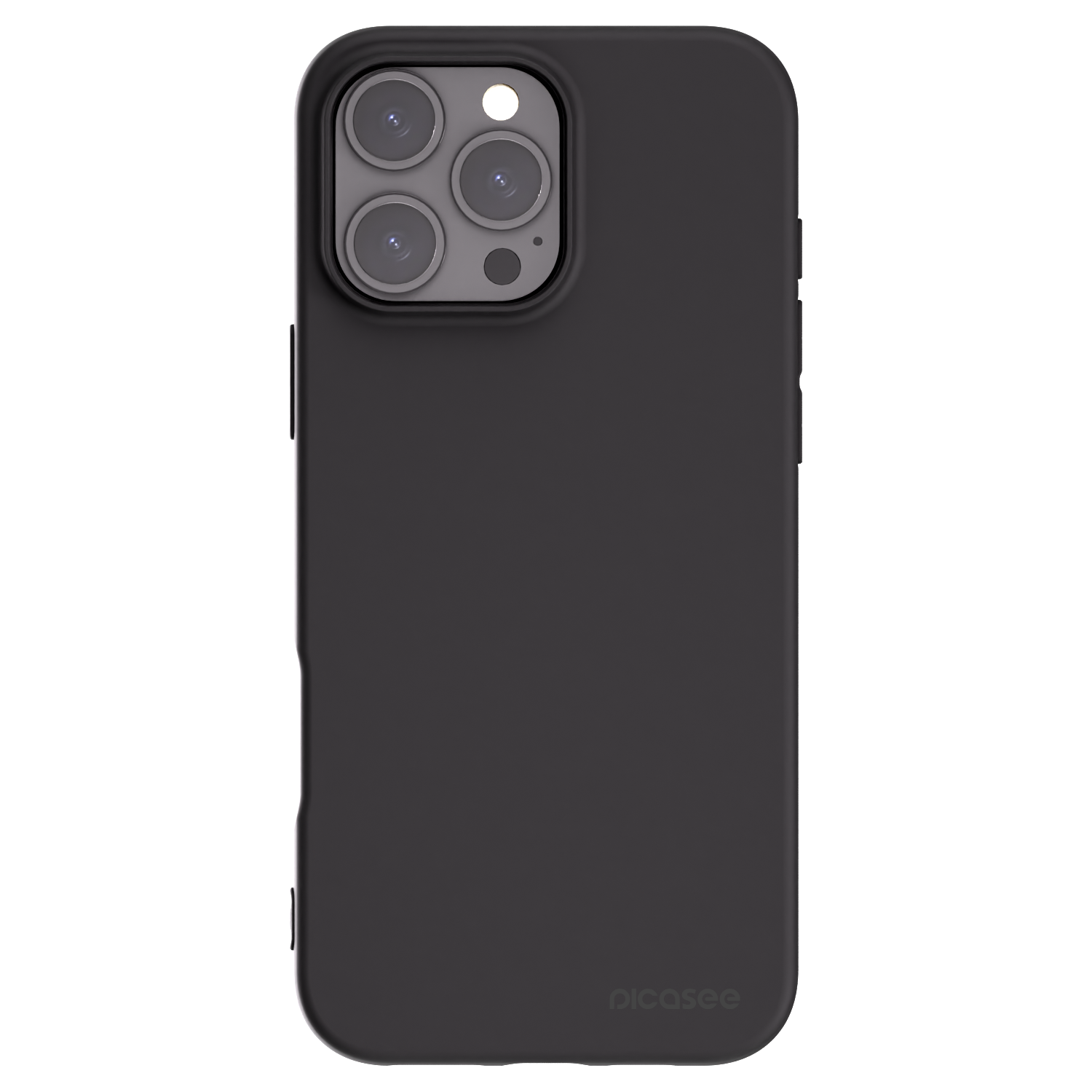 Picasee Μαύρη θήκη σιλικόνης για Apple iPhone 16 Pro Max - Clear
