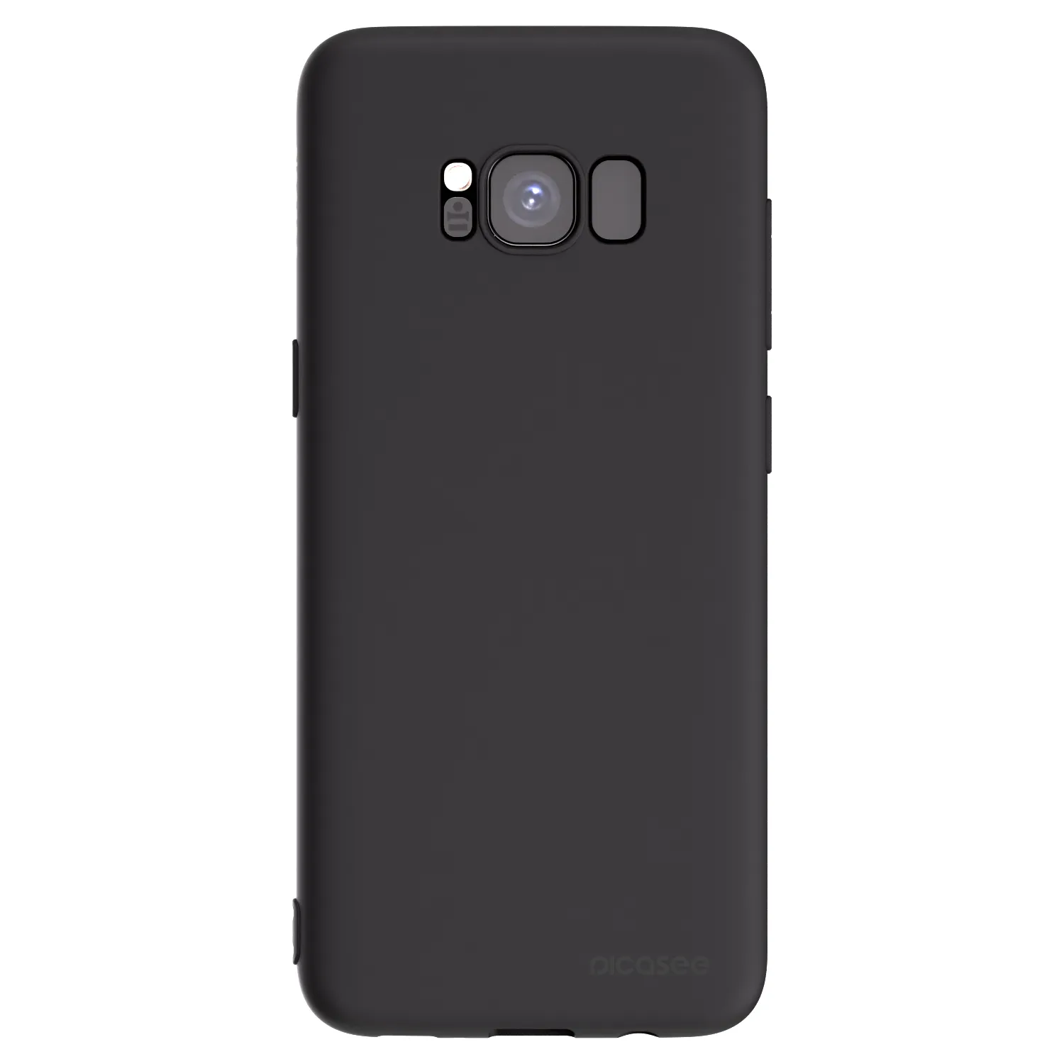 Picasee Μαύρη θήκη σιλικόνης για Samsung Galaxy S8 G950F - Clear
