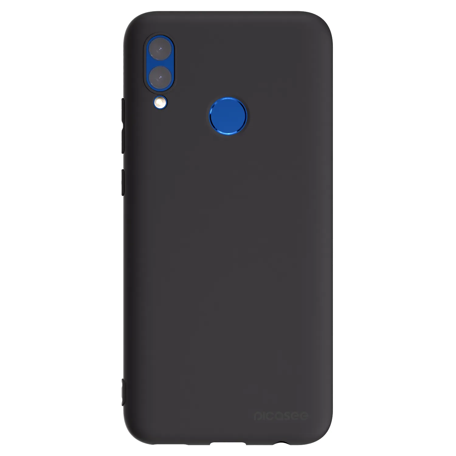 Picasee Μαύρη θήκη σιλικόνης για Honor 10 Lite - Clear