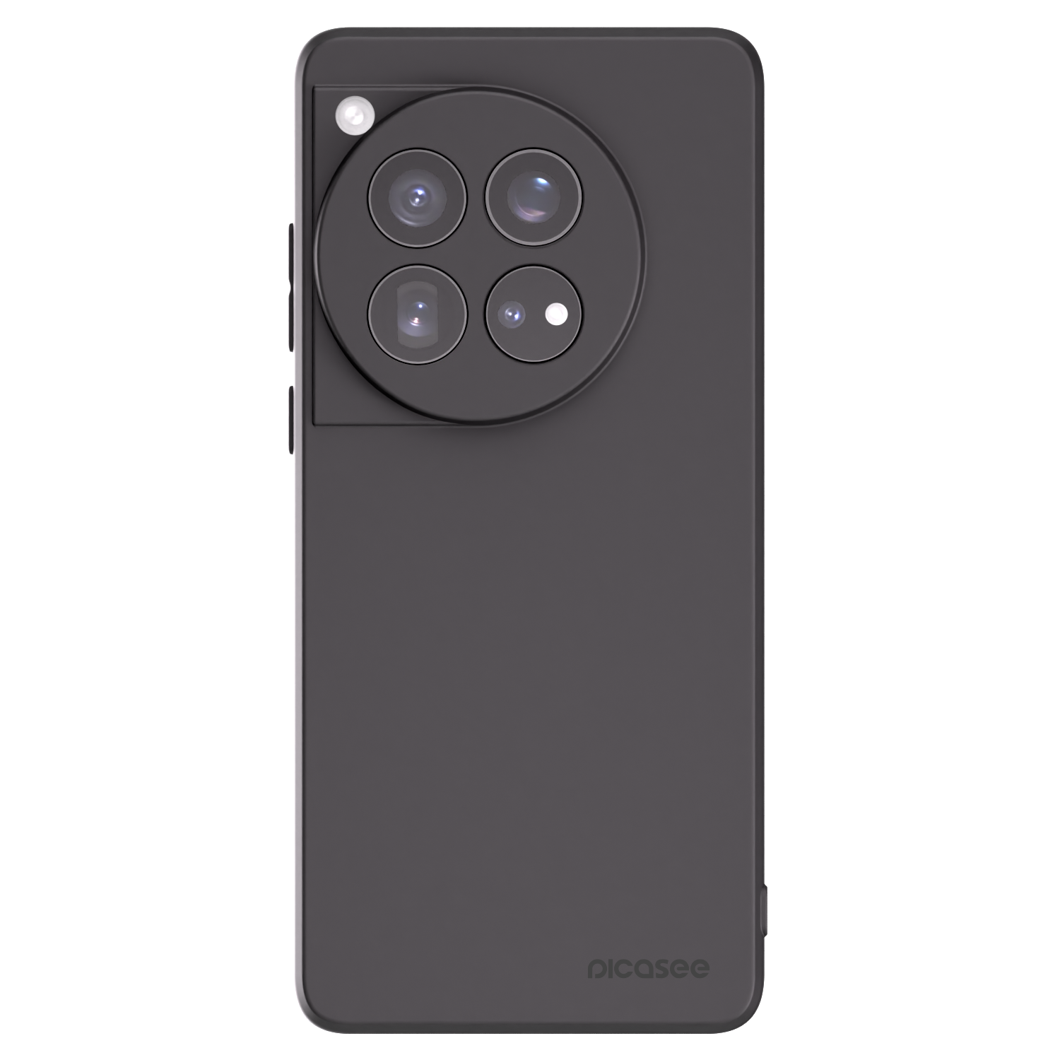 Picasee Μαύρη θήκη σιλικόνης για OnePlus 12 5G - Clear