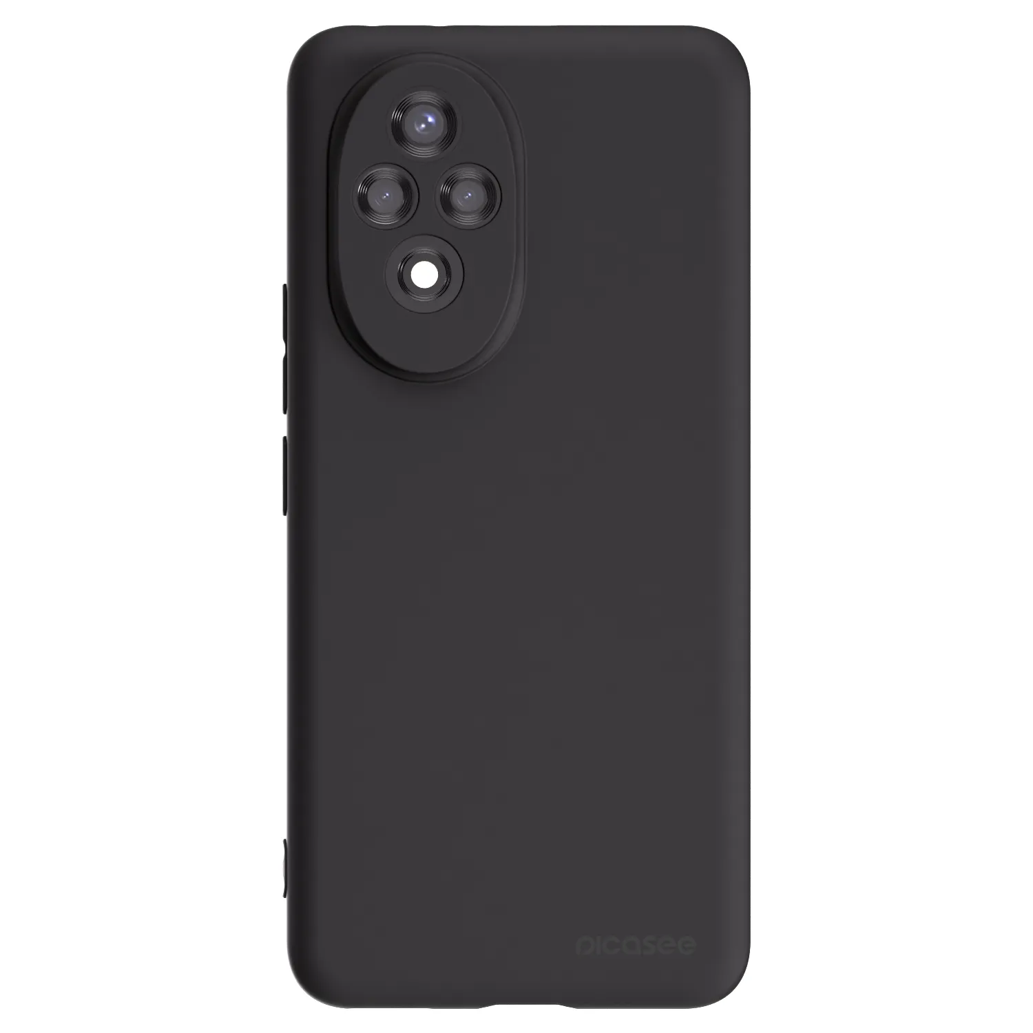 Picasee Μαύρη θήκη σιλικόνης για Honor 200 Pro 5G - Clear