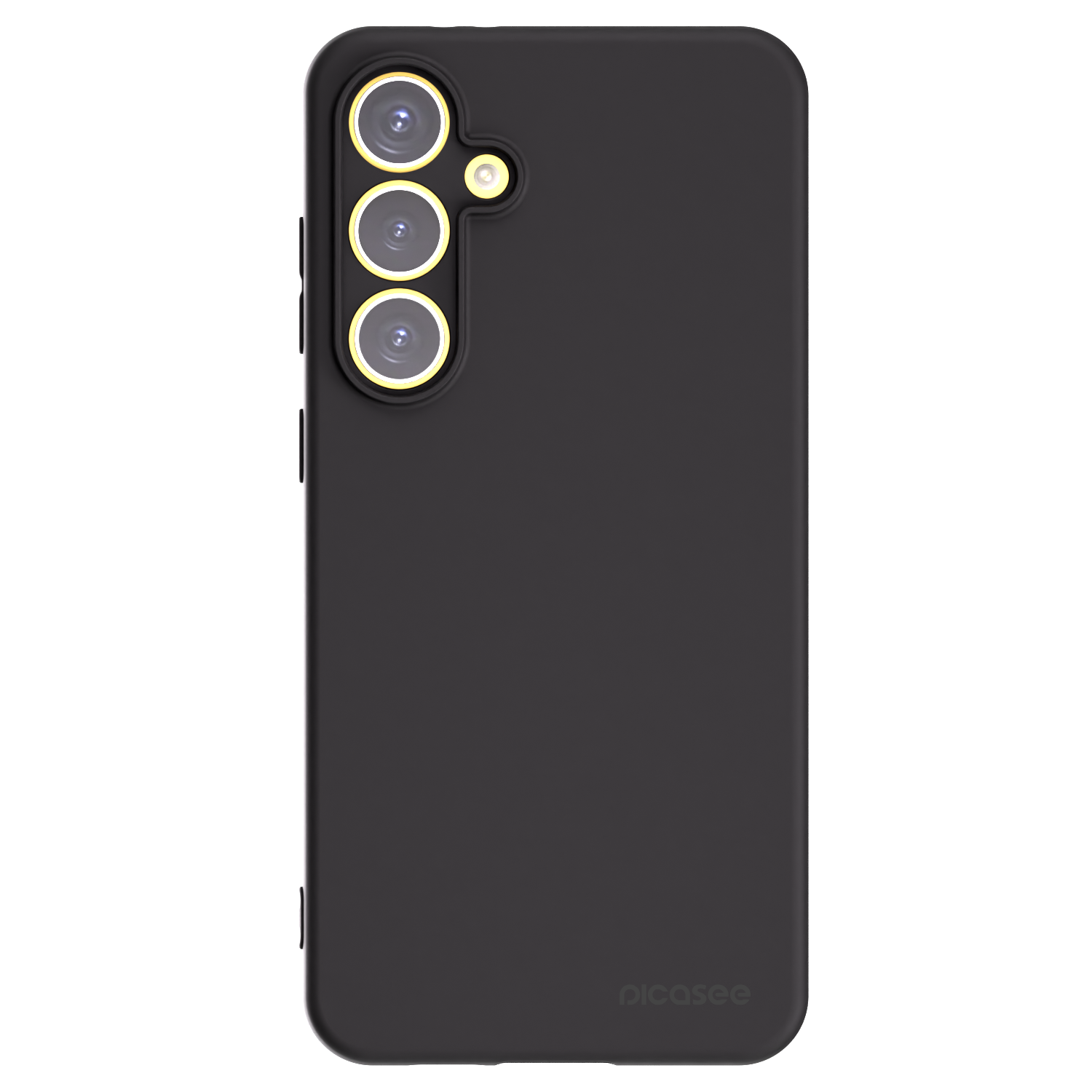 Picasee Μαύρη θήκη σιλικόνης για Samsung Galaxy S24 FE S721B - Clear