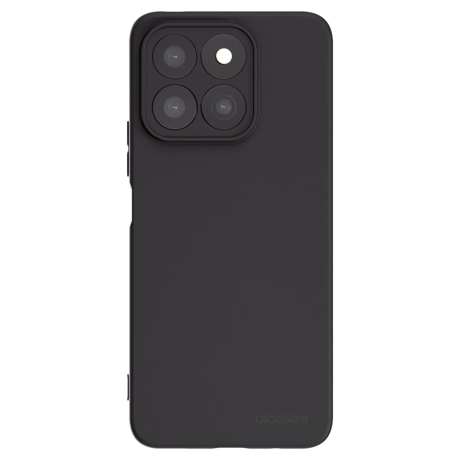 Picasee Μαύρη θήκη σιλικόνης για Honor X8c - Clear