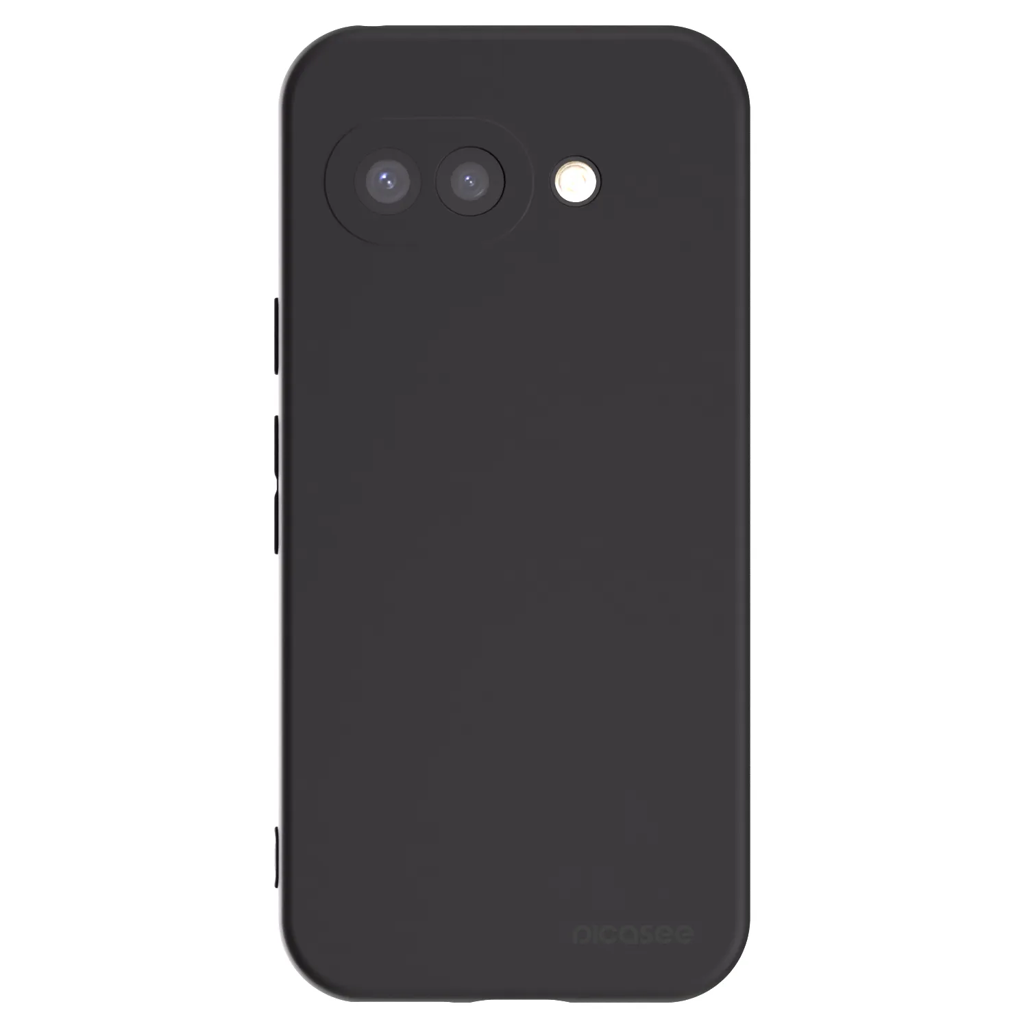 Picasee Μαύρη θήκη σιλικόνης για Google Pixel 9a - Clear