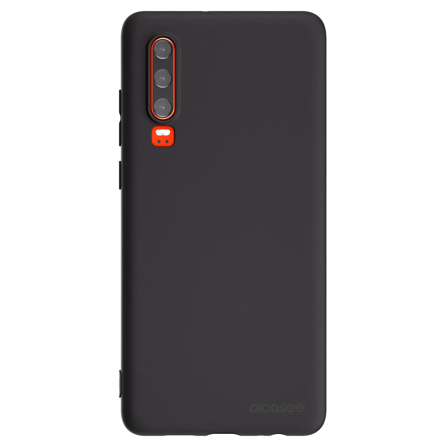 Picasee Μαύρη θήκη σιλικόνης για Huawei P30 - Clear