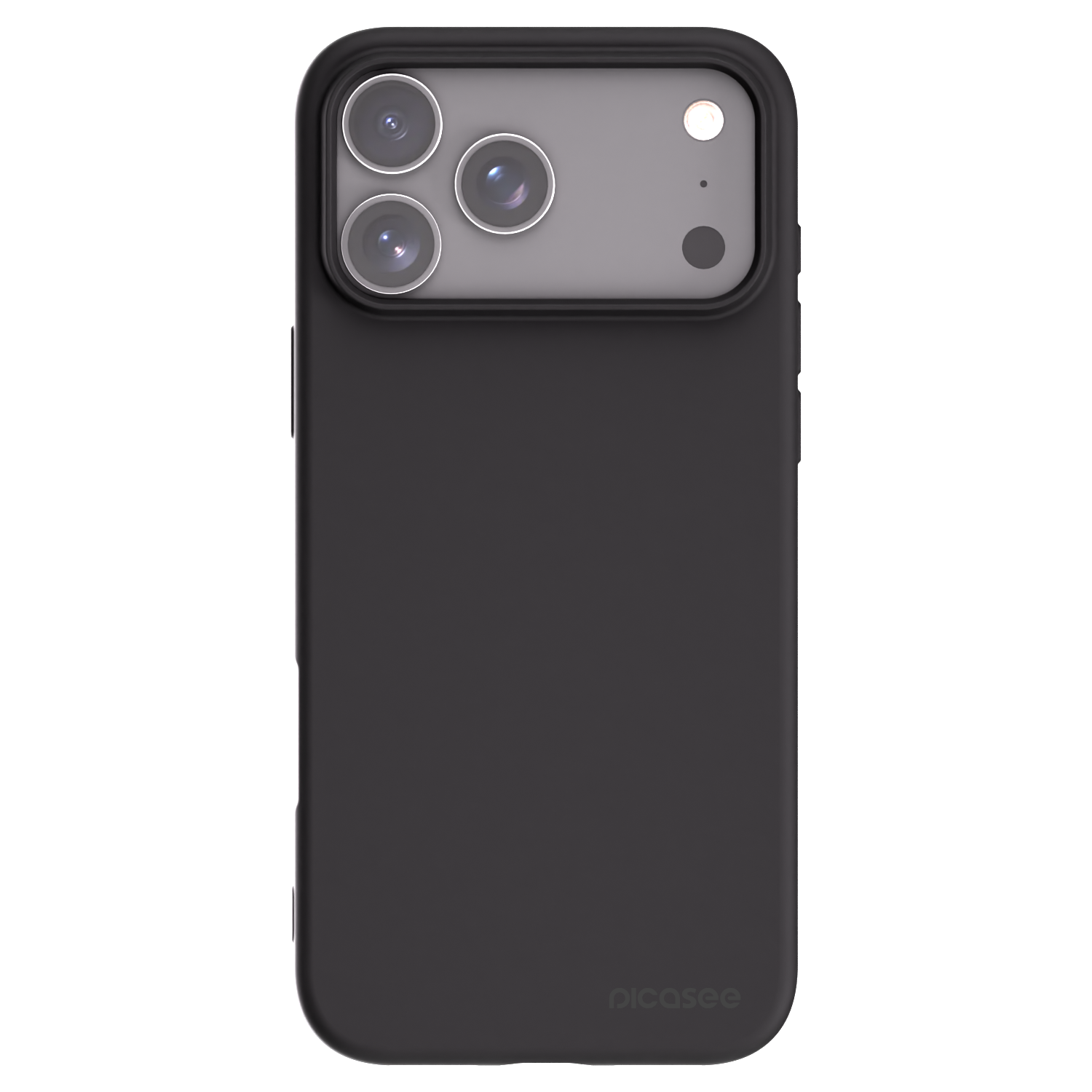 Picasee Μαύρη θήκη σιλικόνης για Apple iPhone 17 Pro Max - Clear