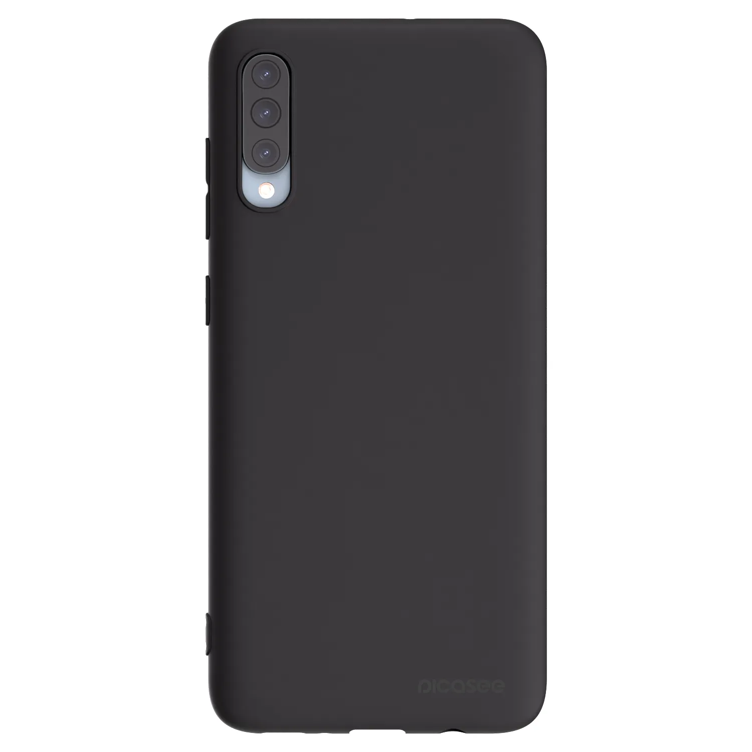 Picasee Μαύρη θήκη σιλικόνης για Samsung Galaxy A70 A705F - Clear