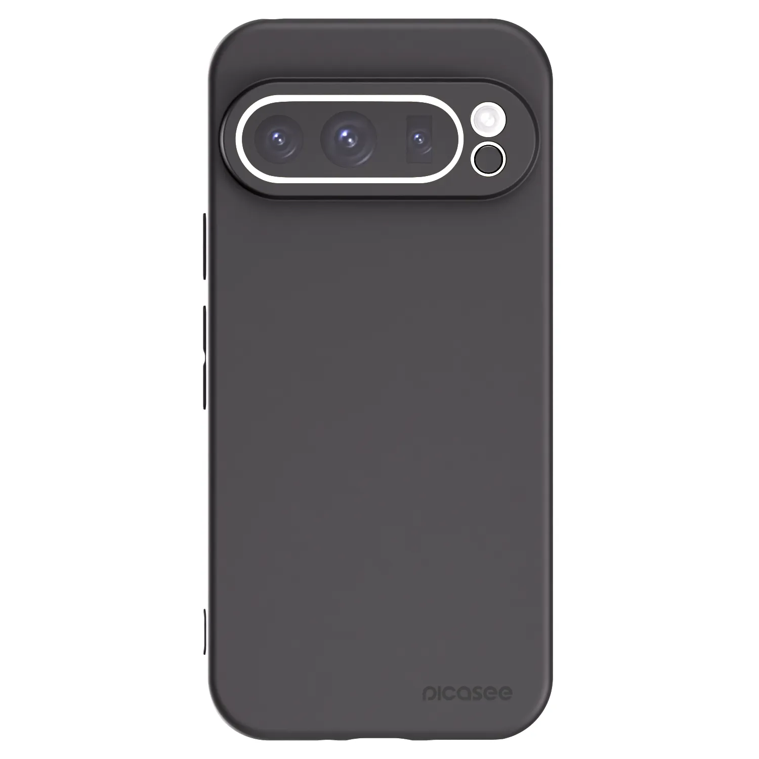 Picasee Μαύρη θήκη σιλικόνης για Google Pixel 9 Pro XL - Clear