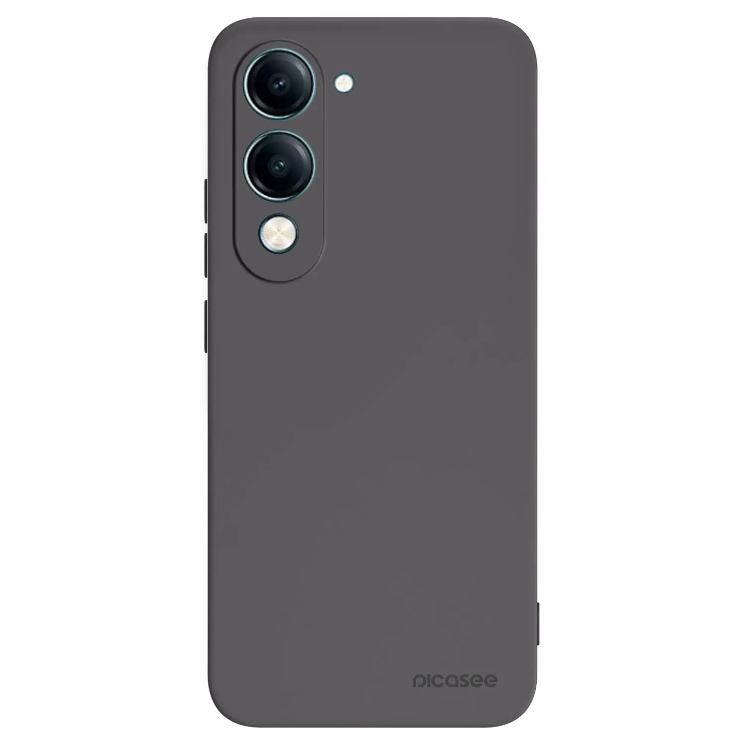 Picasee Μαύρη θήκη σιλικόνης για Vivo Y29s 5G - Clear