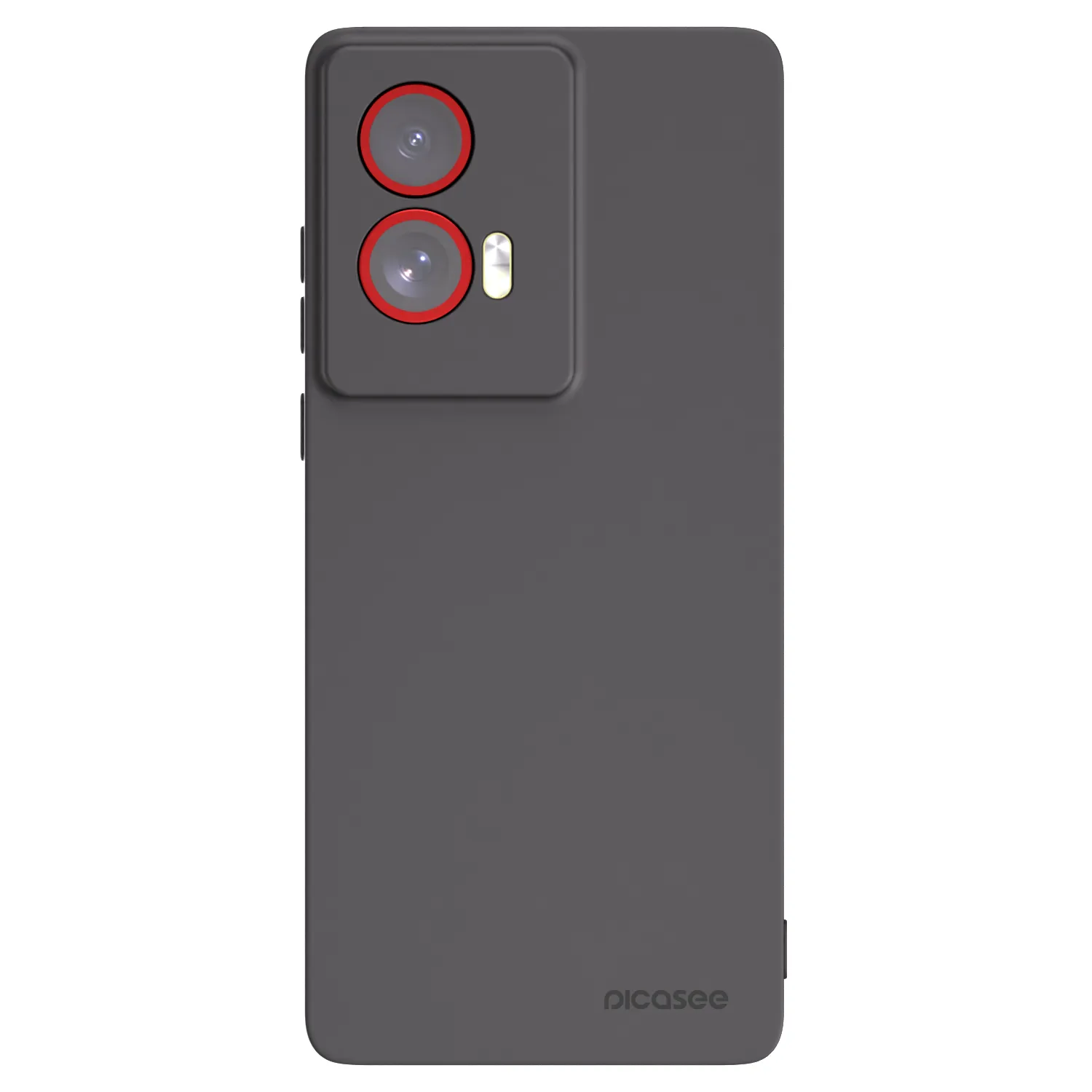 Picasee Μαύρη θήκη σιλικόνης για Motorola Edge 50 Fusion - Clear