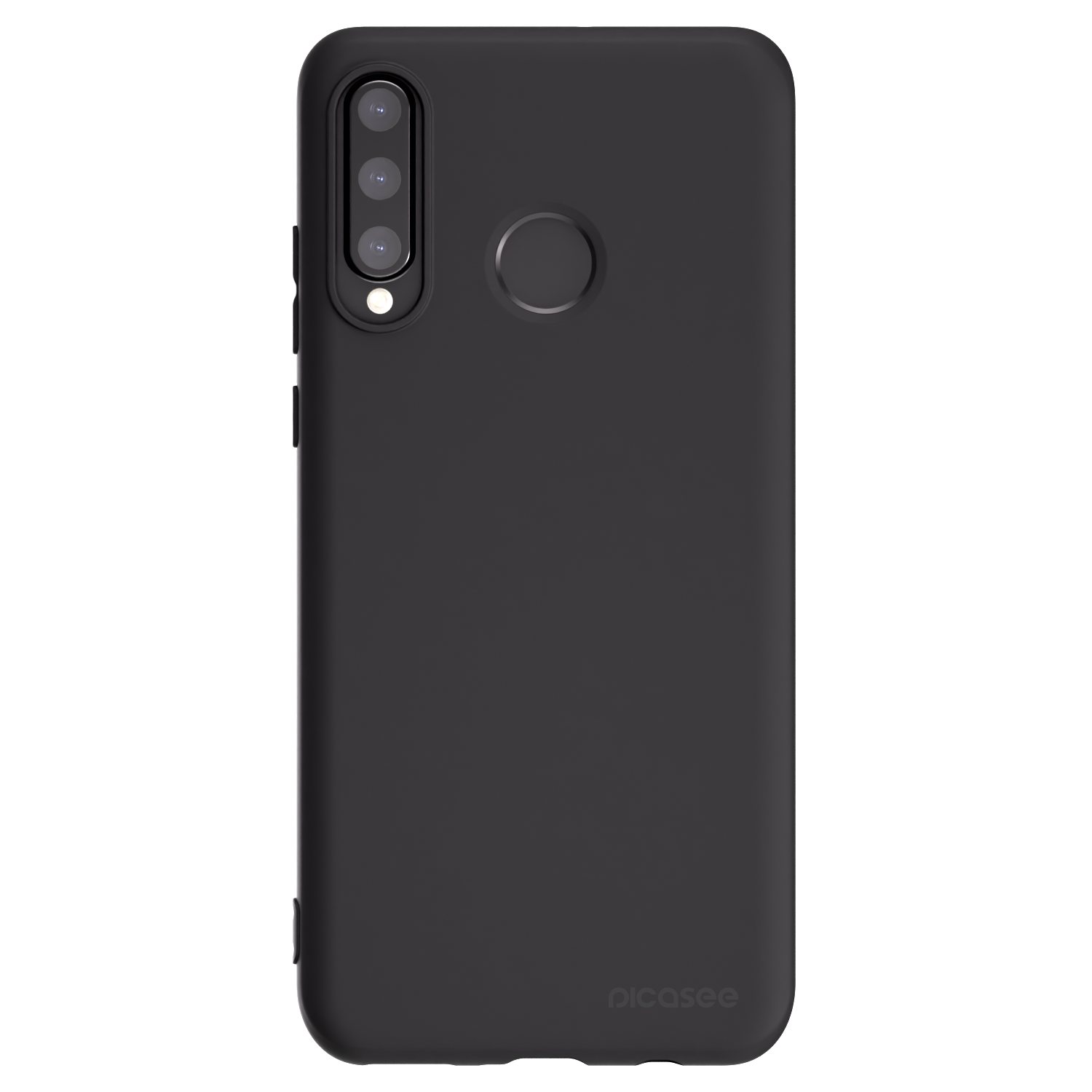 Picasee Μαύρη θήκη σιλικόνης για Huawei P30 Lite - Clear