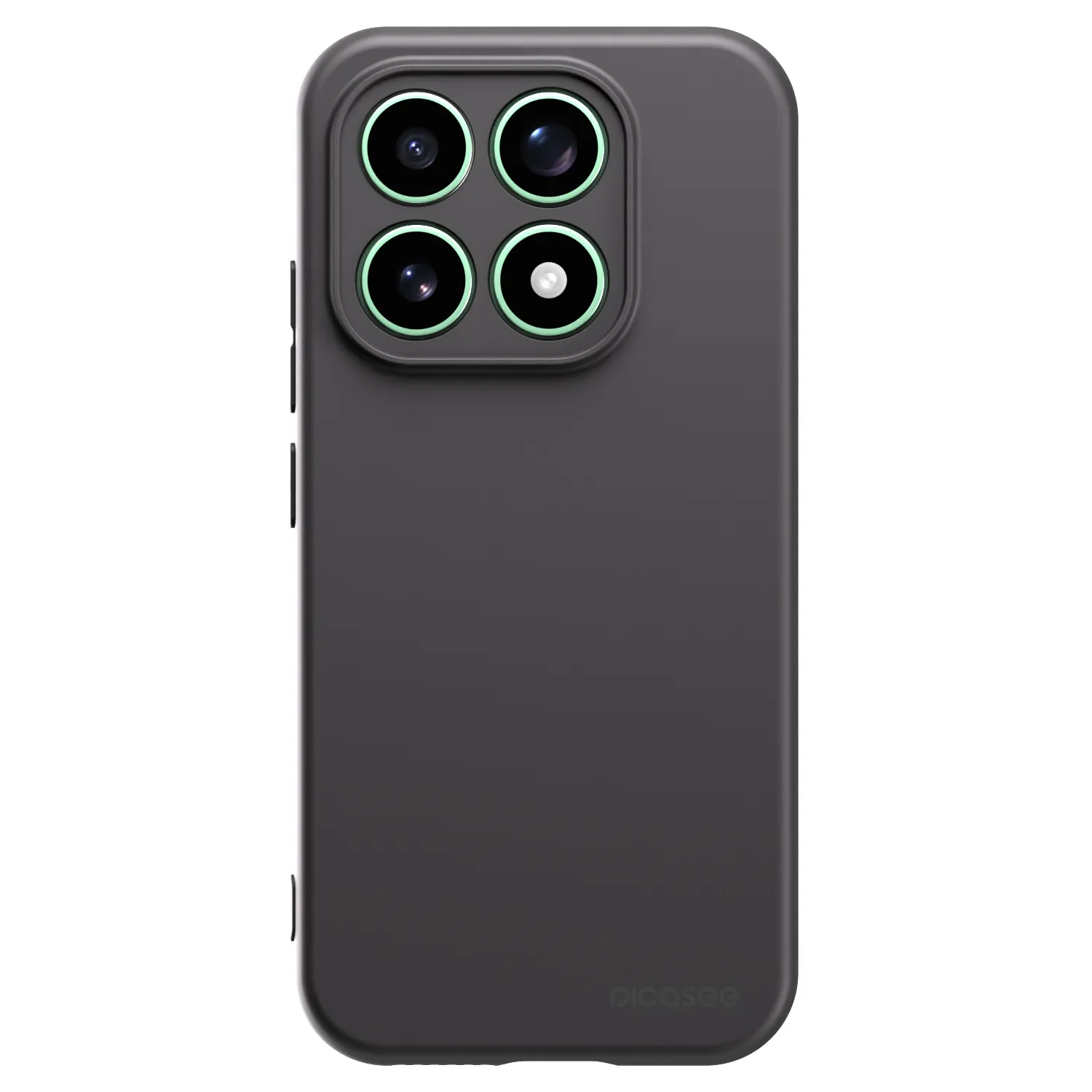 Picasee Μαύρη θήκη σιλικόνης για Xiaomi 17 - Clear