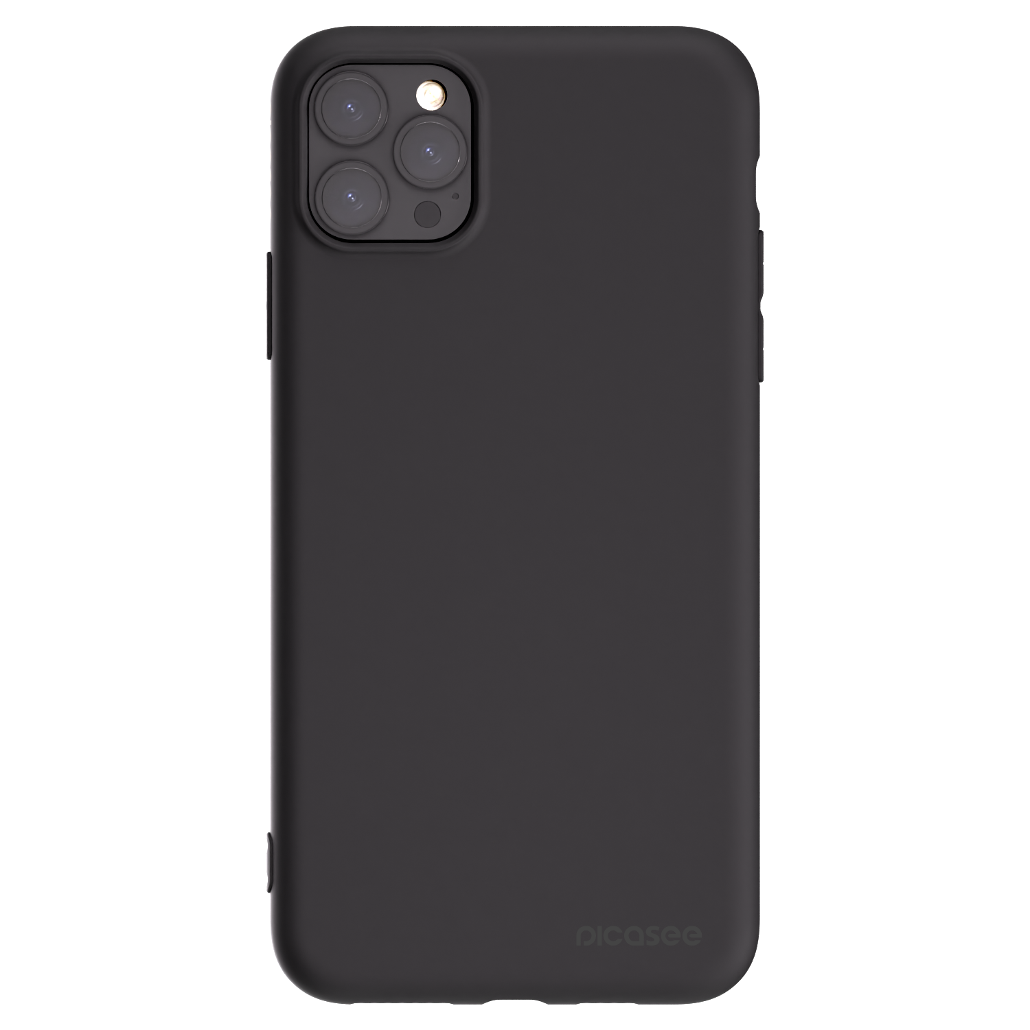 Picasee Μαύρη θήκη σιλικόνης για Apple iPhone 11 Pro Max - Clear