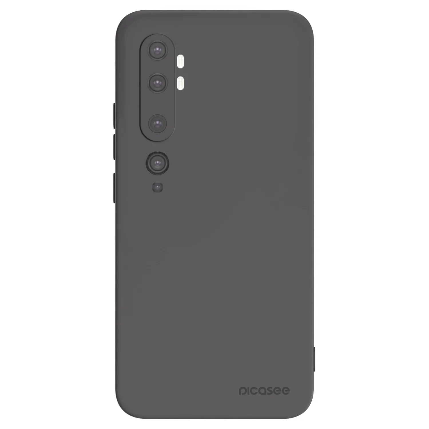 Picasee Μαύρη θήκη σιλικόνης για Xiaomi Mi Note 10 (Pro) - Clear