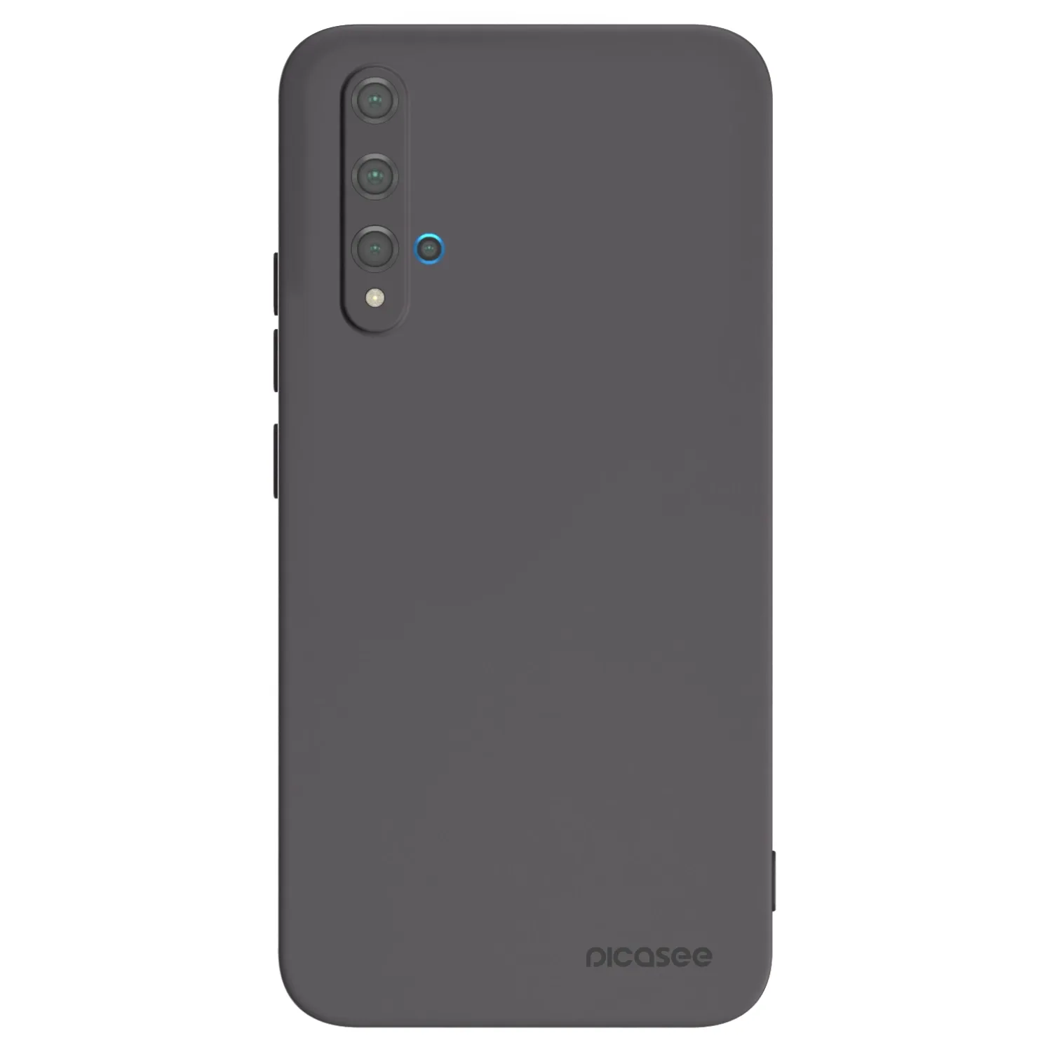 Picasee Μαύρη θήκη σιλικόνης για Huawei Nova 5T - Clear