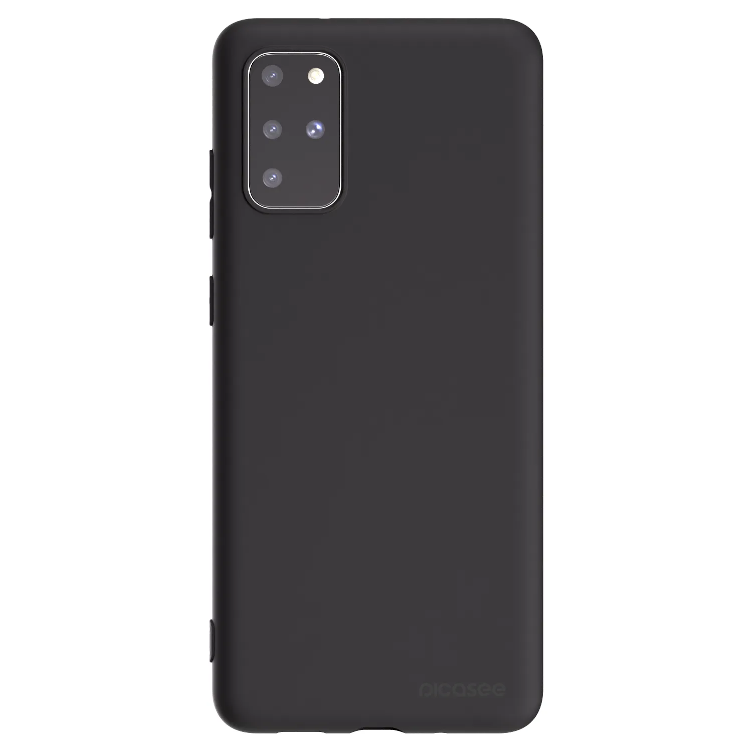 Picasee Μαύρη θήκη σιλικόνης για Samsung Galaxy S20+ G985F - Clear