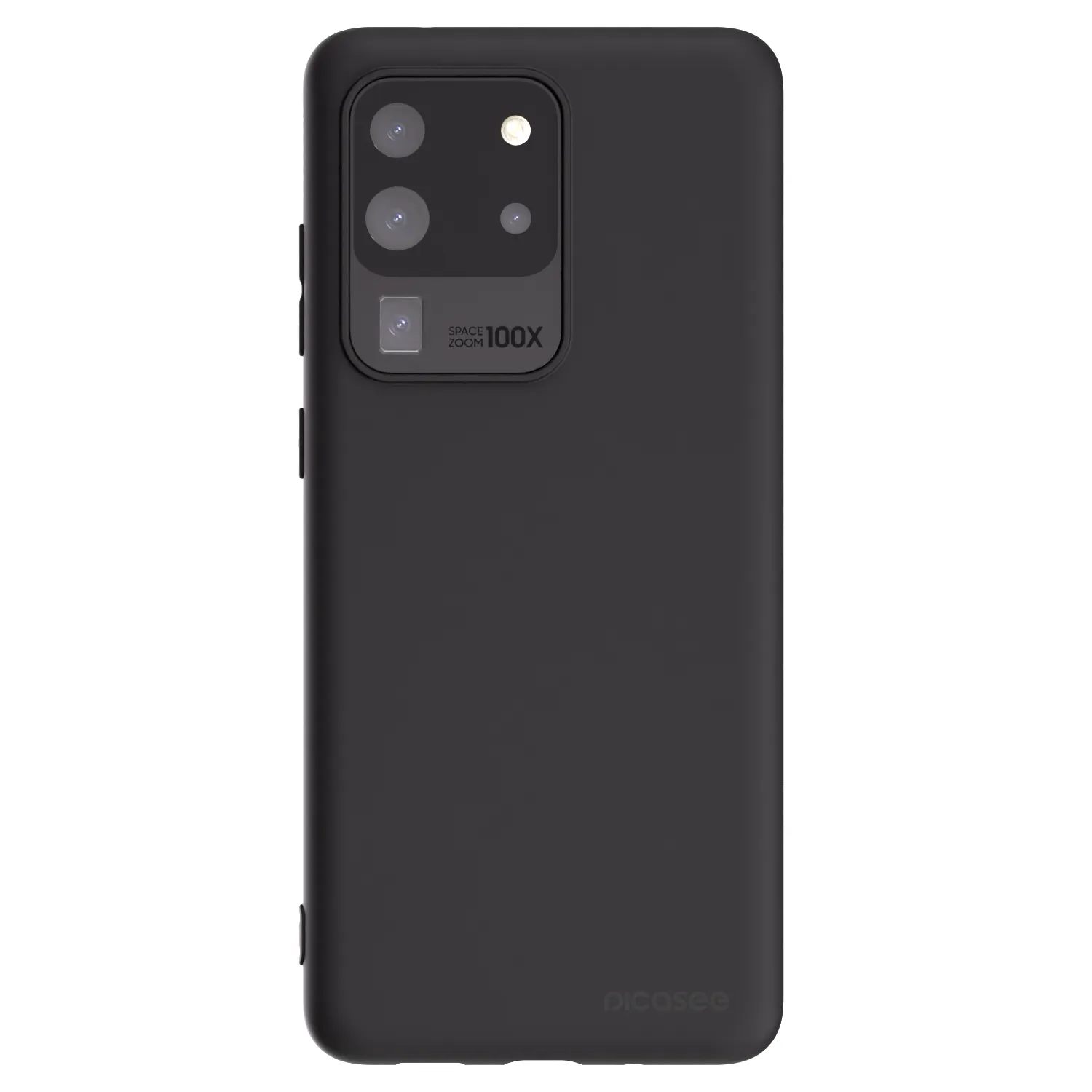 Picasee Μαύρη θήκη σιλικόνης για Samsung Galaxy S20 Ultra 5G G988F - Clear