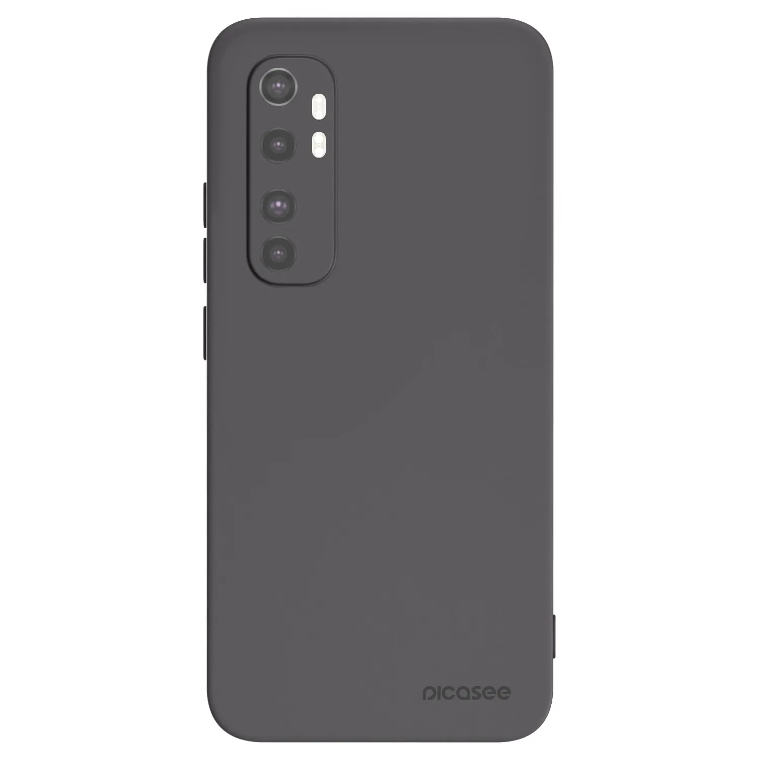 Picasee Μαύρη θήκη σιλικόνης για Xiaomi Mi Note 10 Lite - Clear