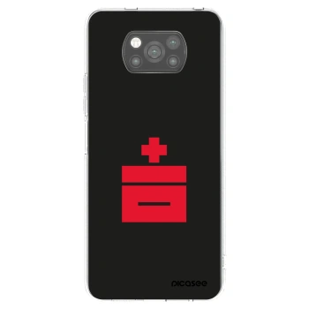 Picasee Μαύρη θήκη σιλικόνης για Xiaomi Poco X3 - Le Plastenciaga