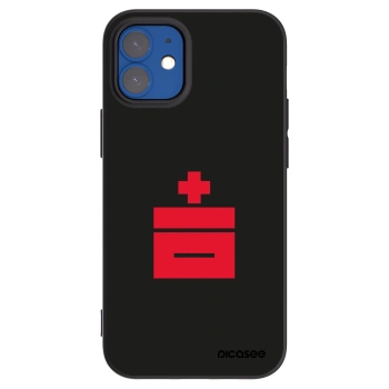 Picasee Μαύρη θήκη σιλικόνης για Apple iPhone 12 mini - Le Plastenciaga